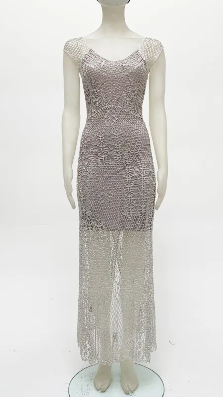 FISHNET HI LOW DRESS sold by Norma Kamali