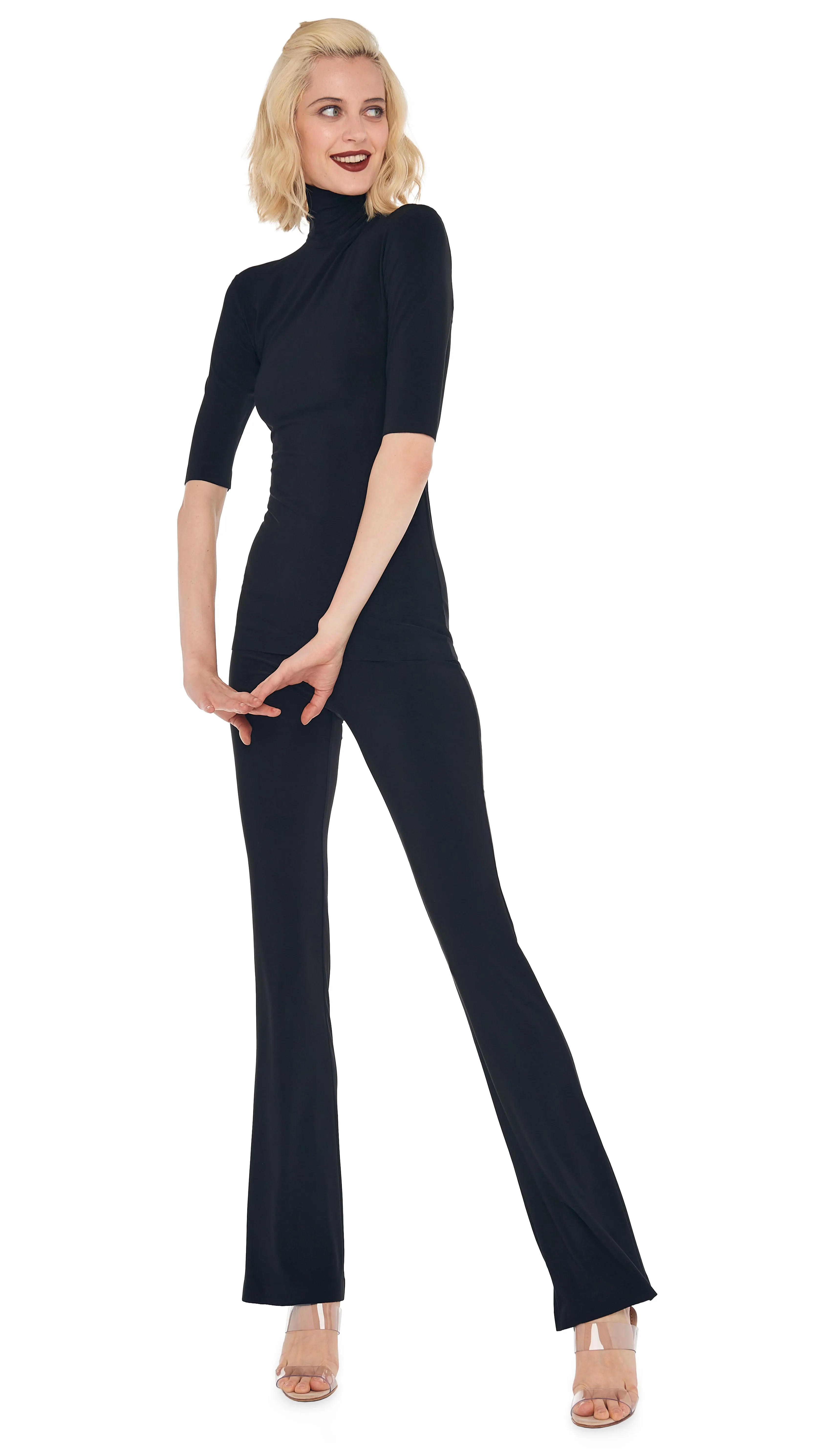 SHORT SLEEVE TURTLE TOP sold by Norma Kamali product image thumbnail 4