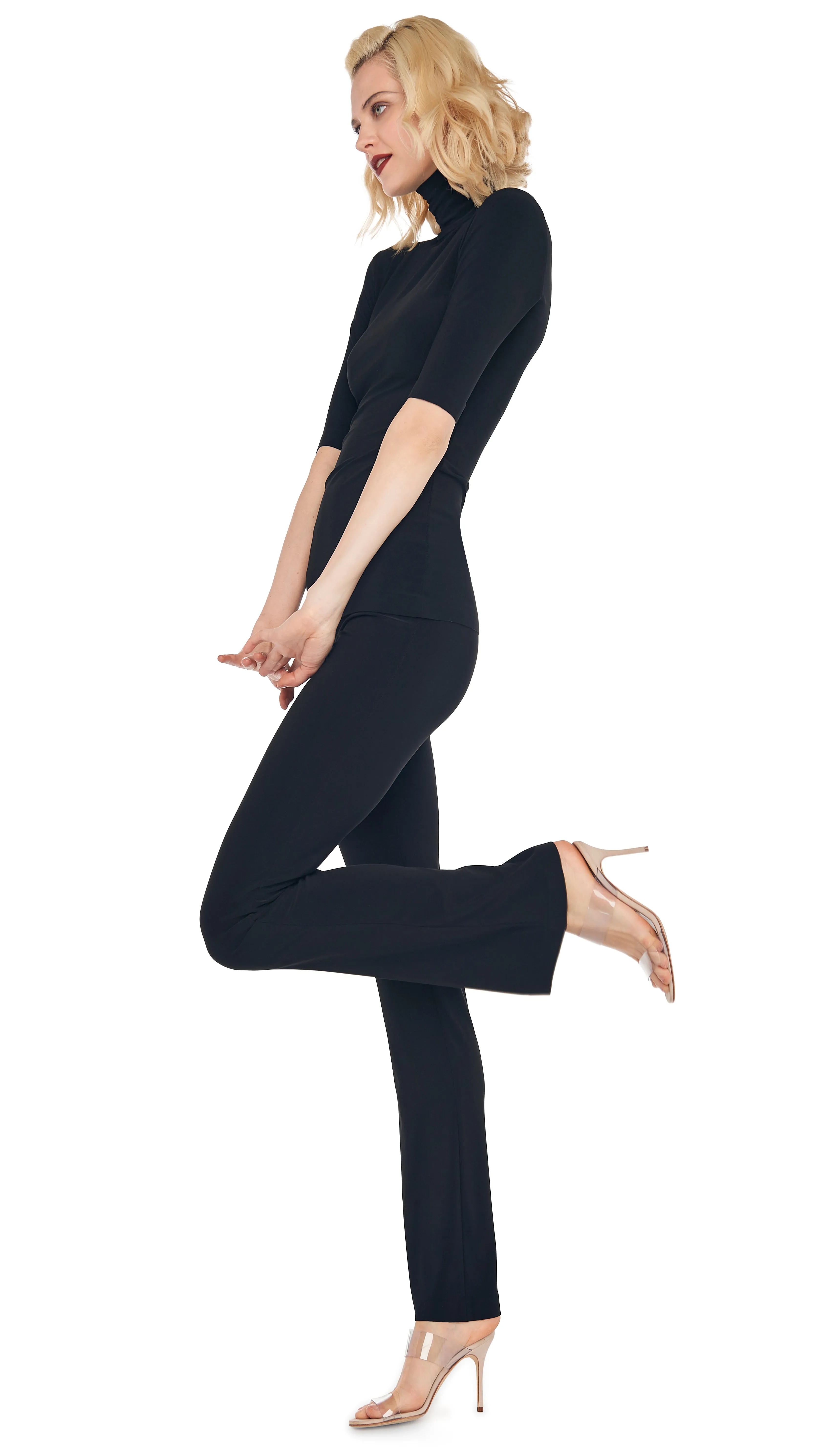 SHORT SLEEVE TURTLE TOP sold by Norma Kamali product image thumbnail 5