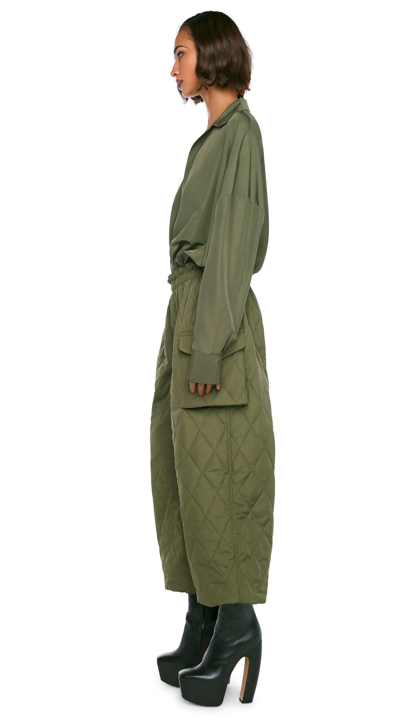 SUPER OS BF NK SHIRT BODYSUIT sold by Norma Kamali product image thumbnail 2