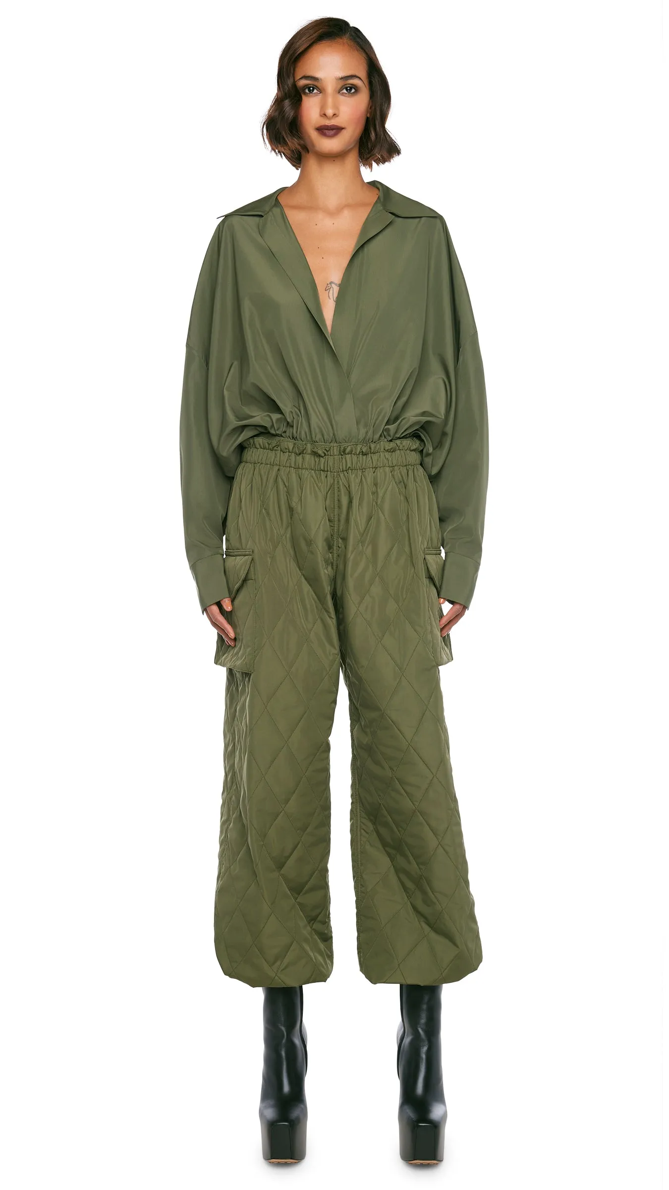 SUPER OS BF NK SHIRT BODYSUIT sold by Norma Kamali