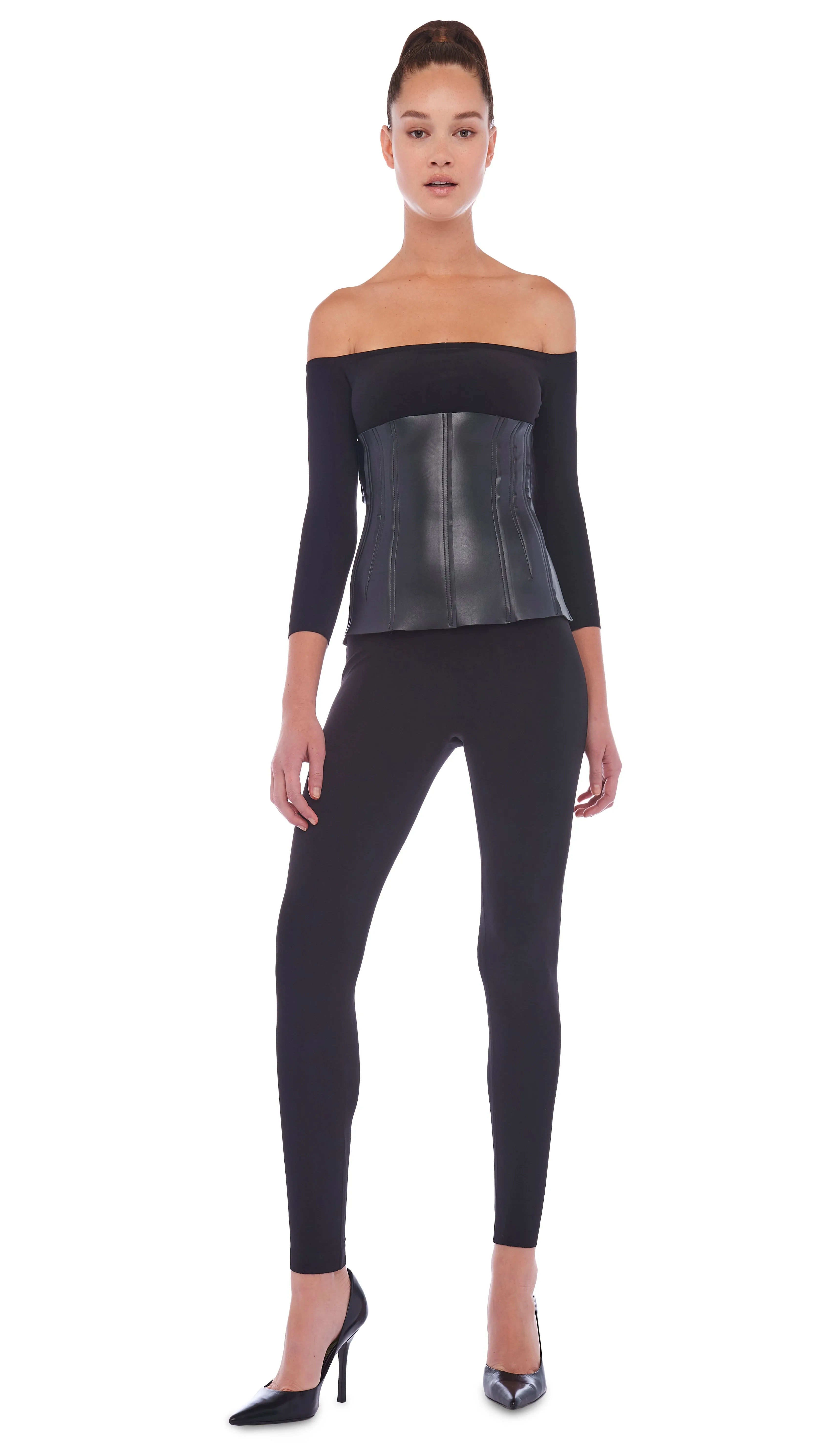 OFF SHOULDER CATSUIT sold by Norma Kamali product image thumbnail 4