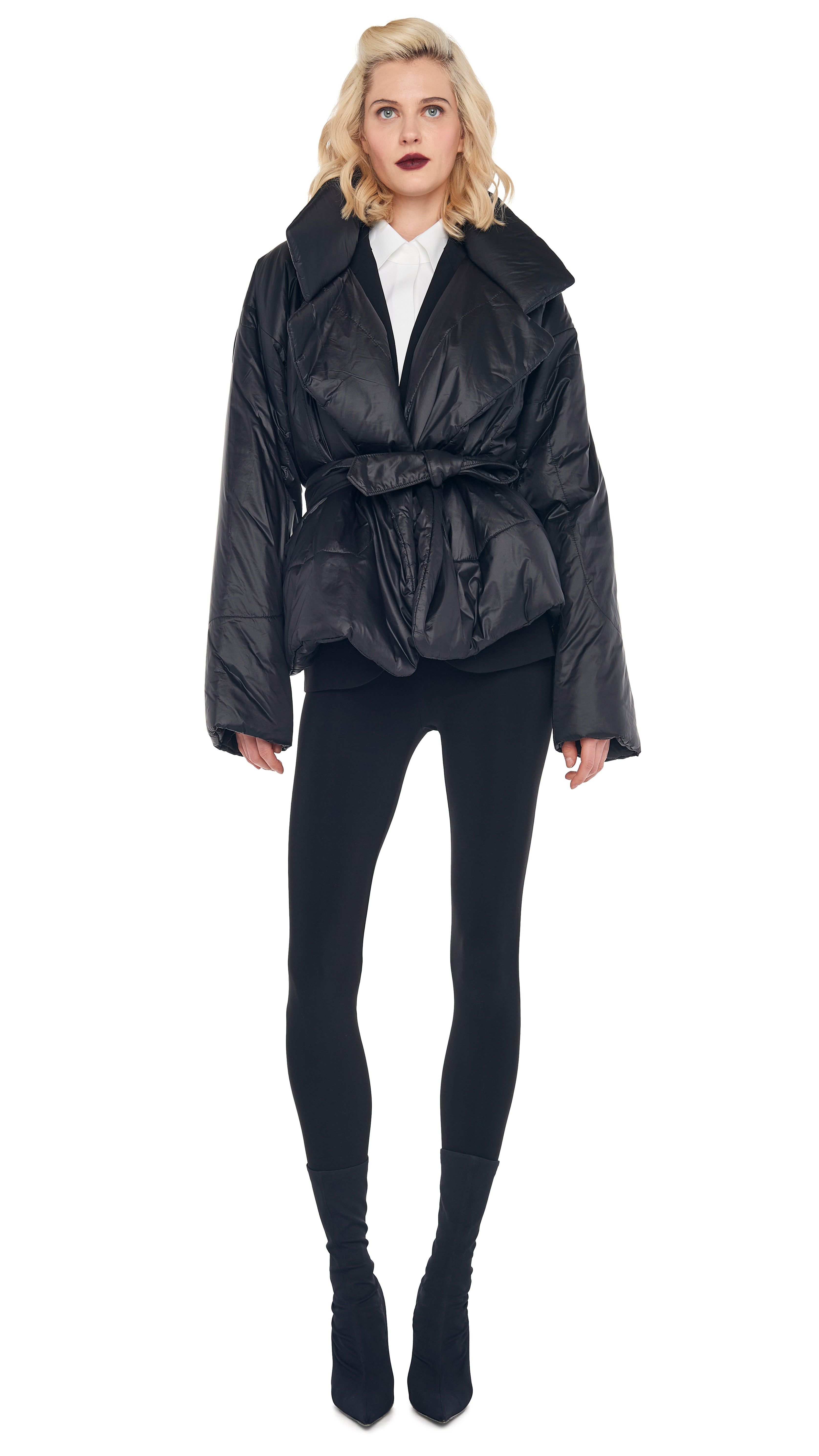 SLEEPING BAG COAT SHORT with LEGGING W/ FOOTIE W/O WAISTBAND sold by Norma Kamali