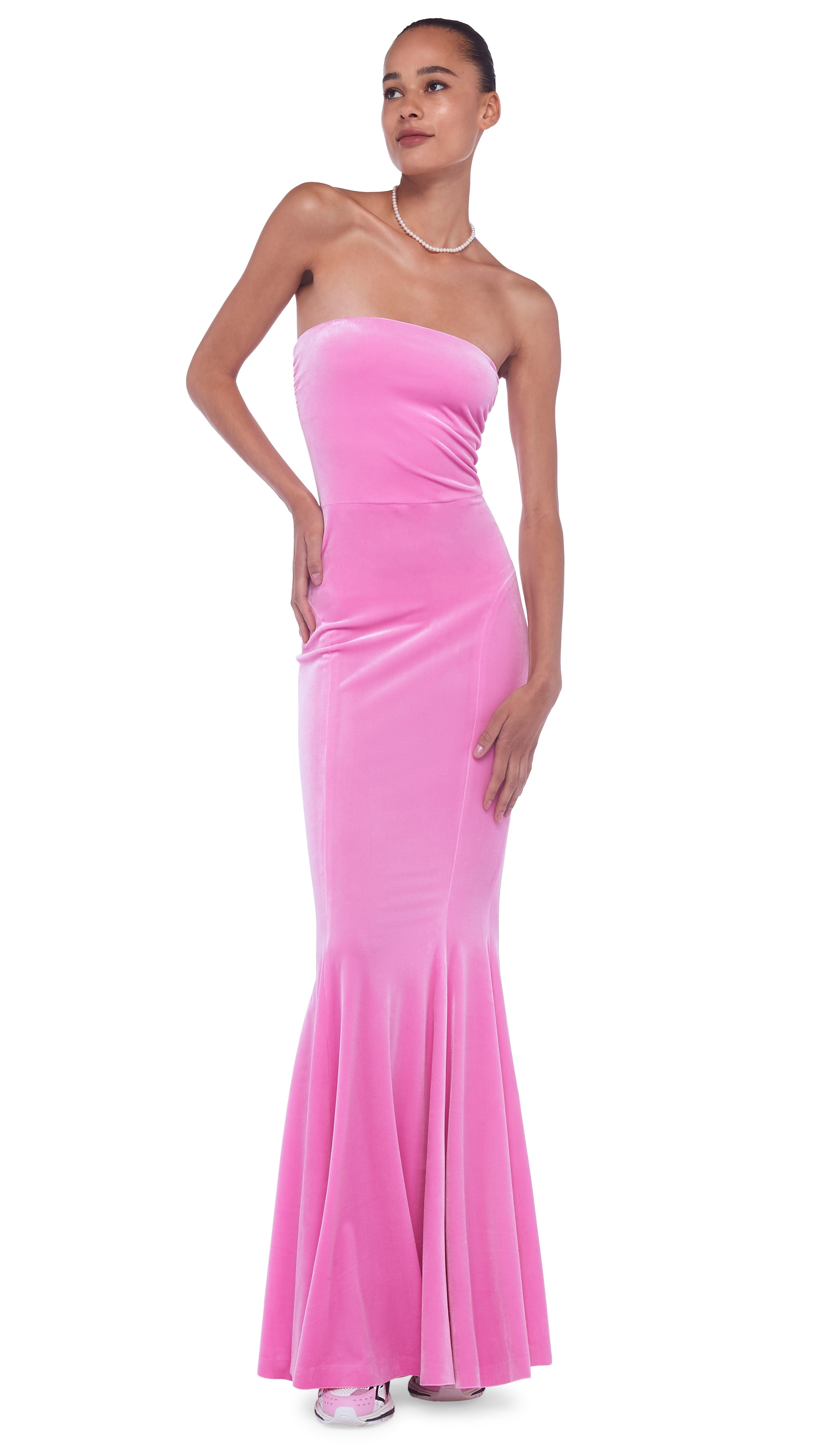 STRAPLESS FISHTAIL GOWN sold by Norma Kamali product image thumbnail 4