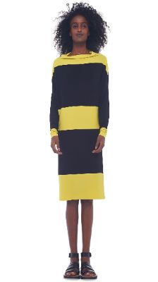 SPLICED ALL IN ONE DRESS made by Norma Kamali