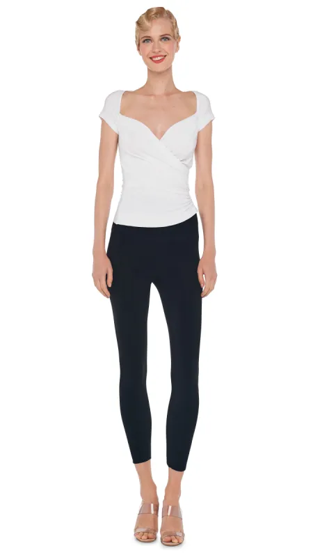 CAP SLEEVE SWEETHEART SIDE DRAPE TOP sold by Norma Kamali