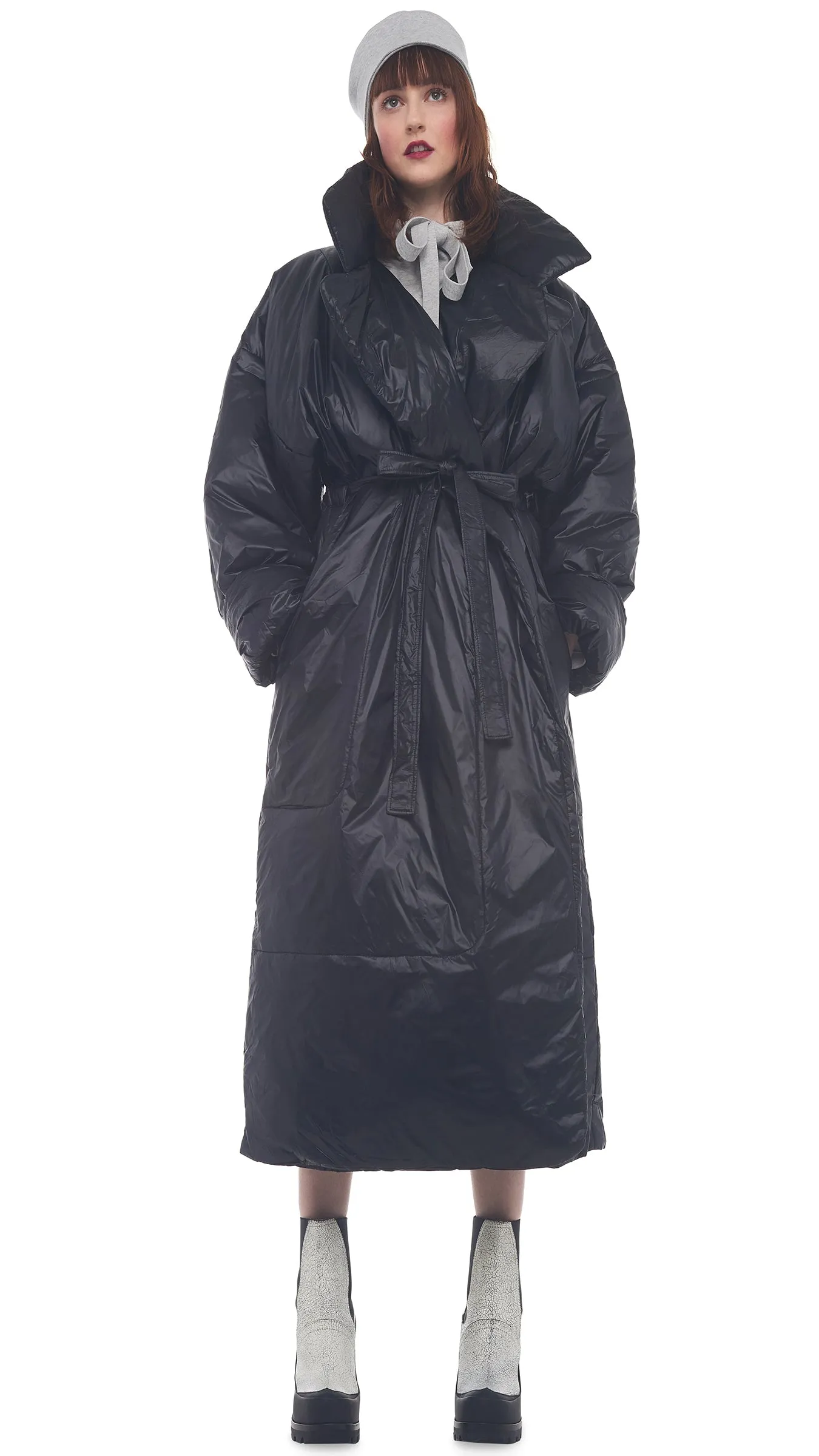 OVERSIZED SLEEPING BAG COAT sold by Norma Kamali