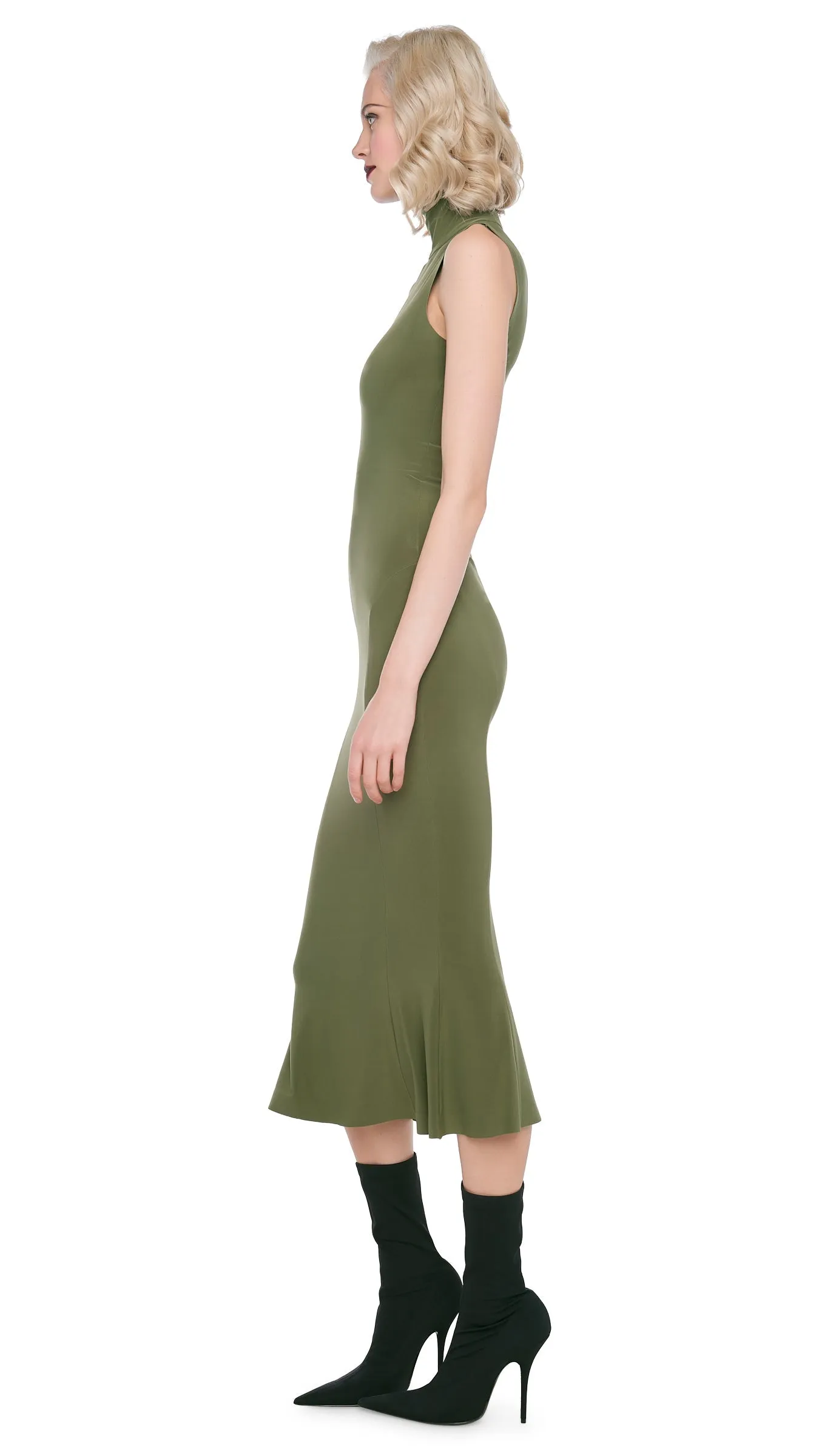 TURTLE FISHTAIL DRESS sold by Norma Kamali product image thumbnail 2
