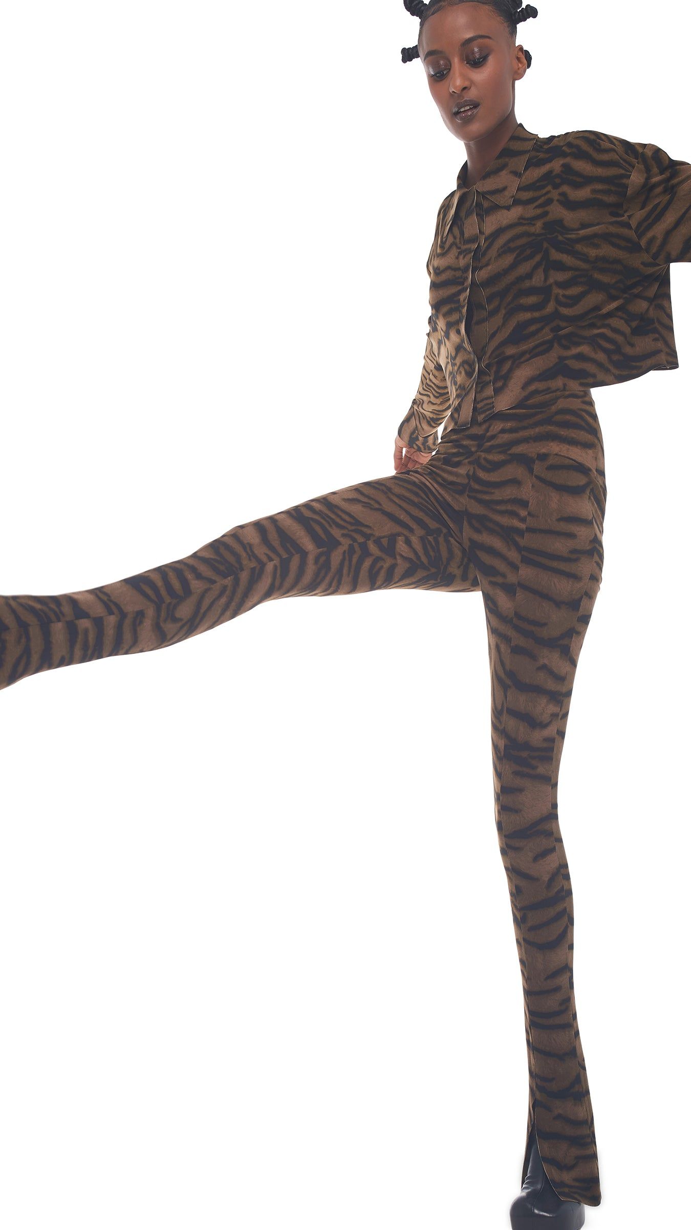 CROPPED OVERSIZED NK SHIRT sold by Norma Kamali product image thumbnail 5