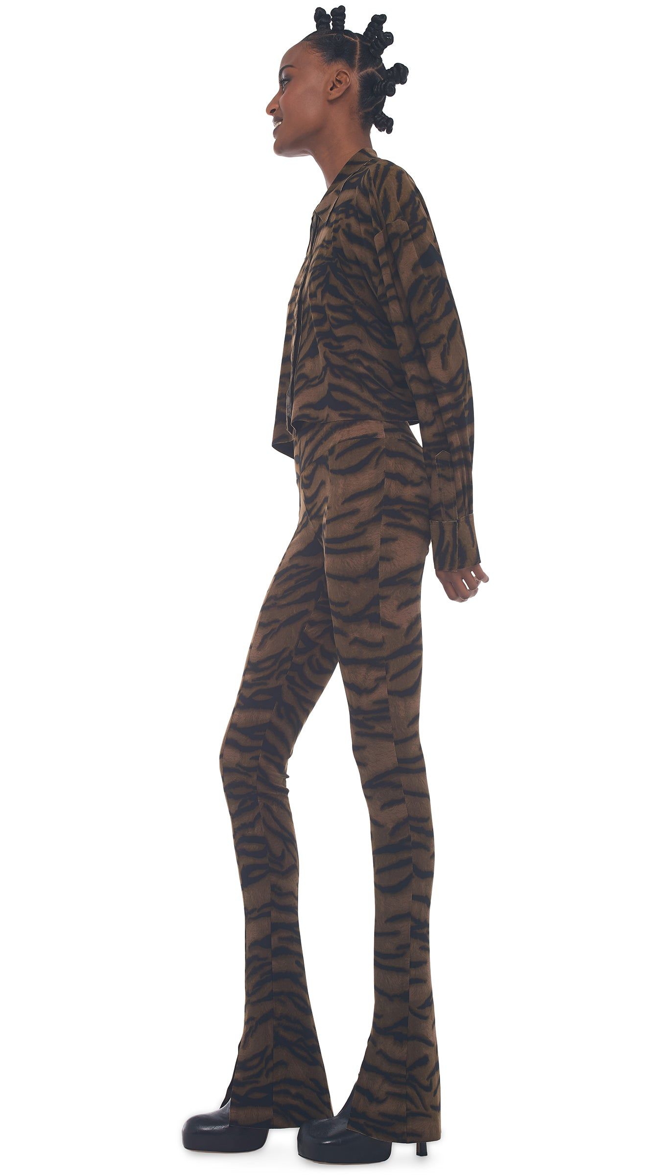 CROPPED OVERSIZED NK SHIRT sold by Norma Kamali product image thumbnail 2