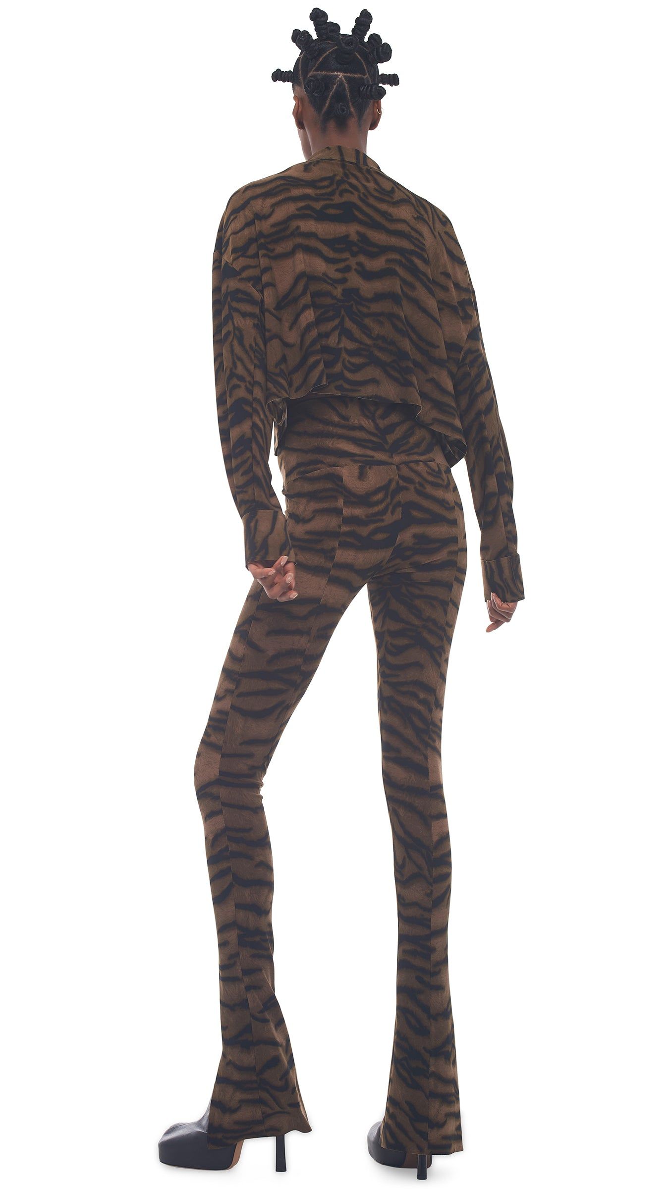 CROPPED OVERSIZED NK SHIRT sold by Norma Kamali product image thumbnail 3