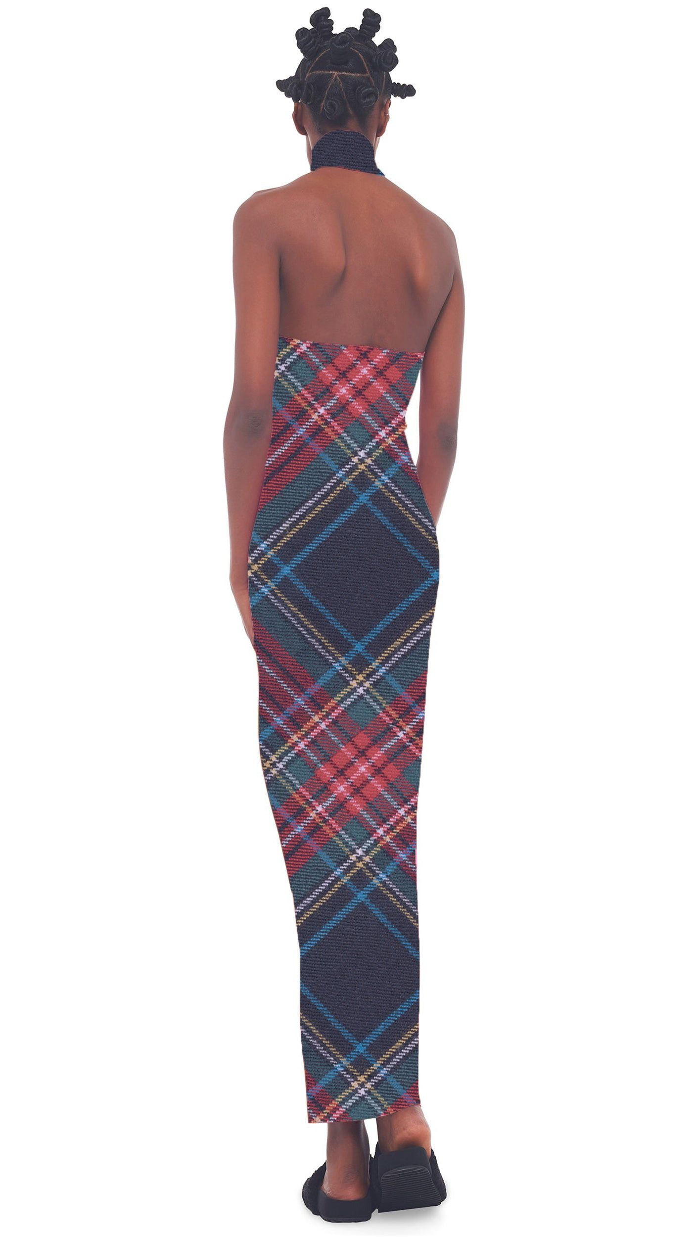 HALTER TURTLE SIDE SLIT GOWN sold by Norma Kamali product image thumbnail 3