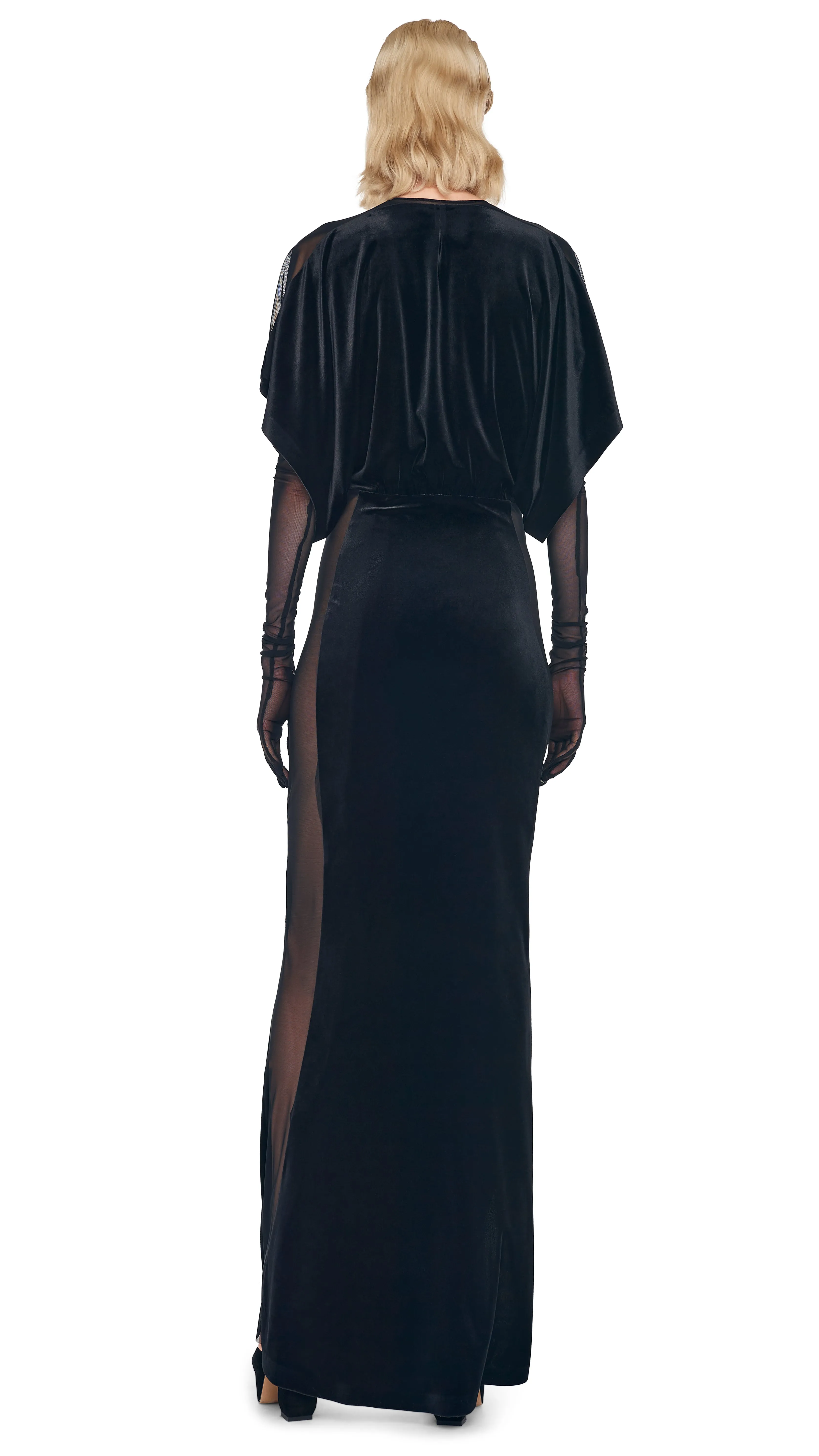 OBIE GOWN W/ MESH SIDES sold by Norma Kamali product image thumbnail 3