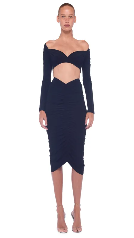 CROPPED SWEETHEART TOP made by Norma Kamali