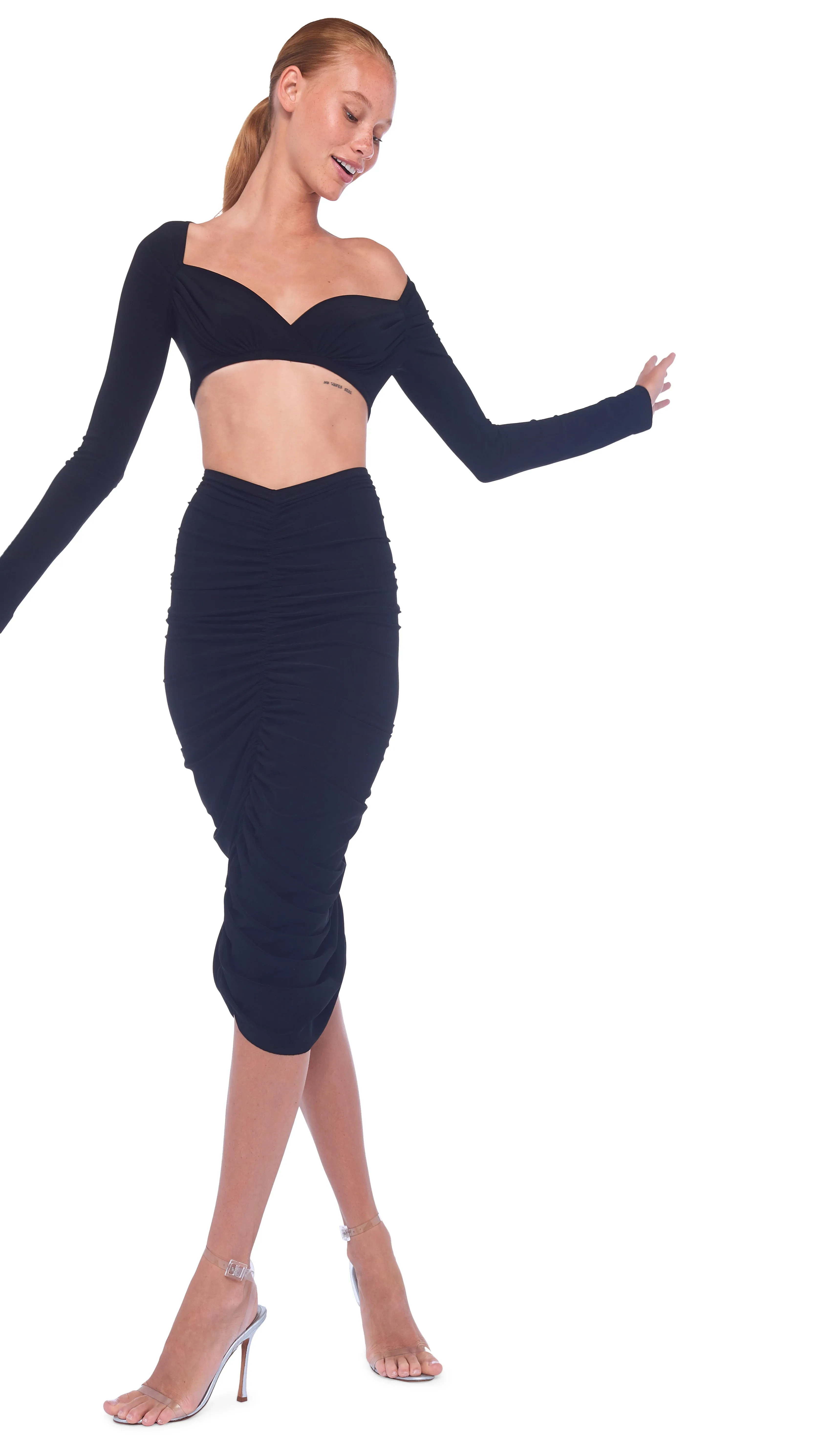 CROPPED SWEETHEART TOP sold by Norma Kamali product image thumbnail 5