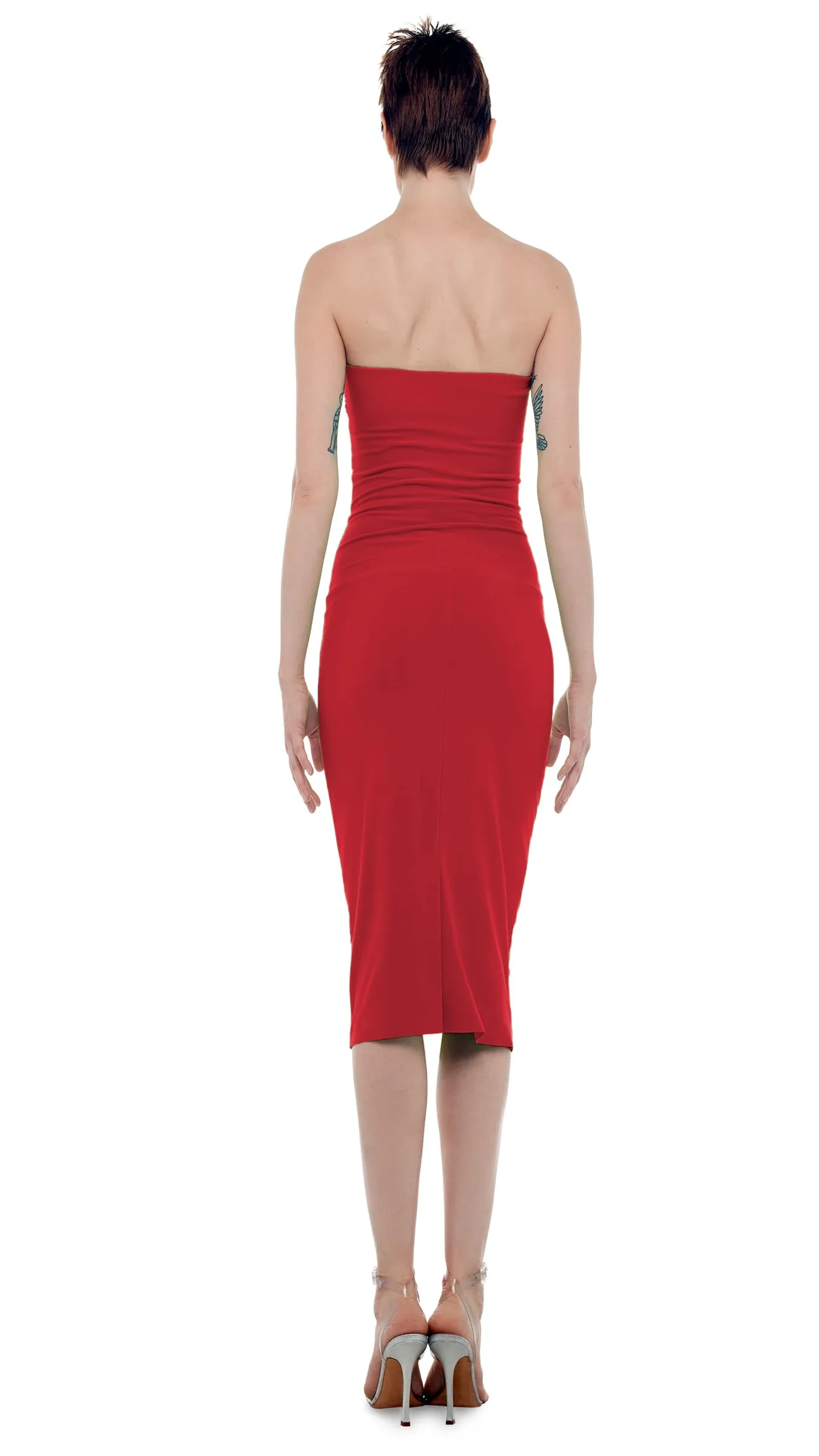 STRAPLESS DRESS TO KNEE sold by Norma Kamali product image thumbnail 3