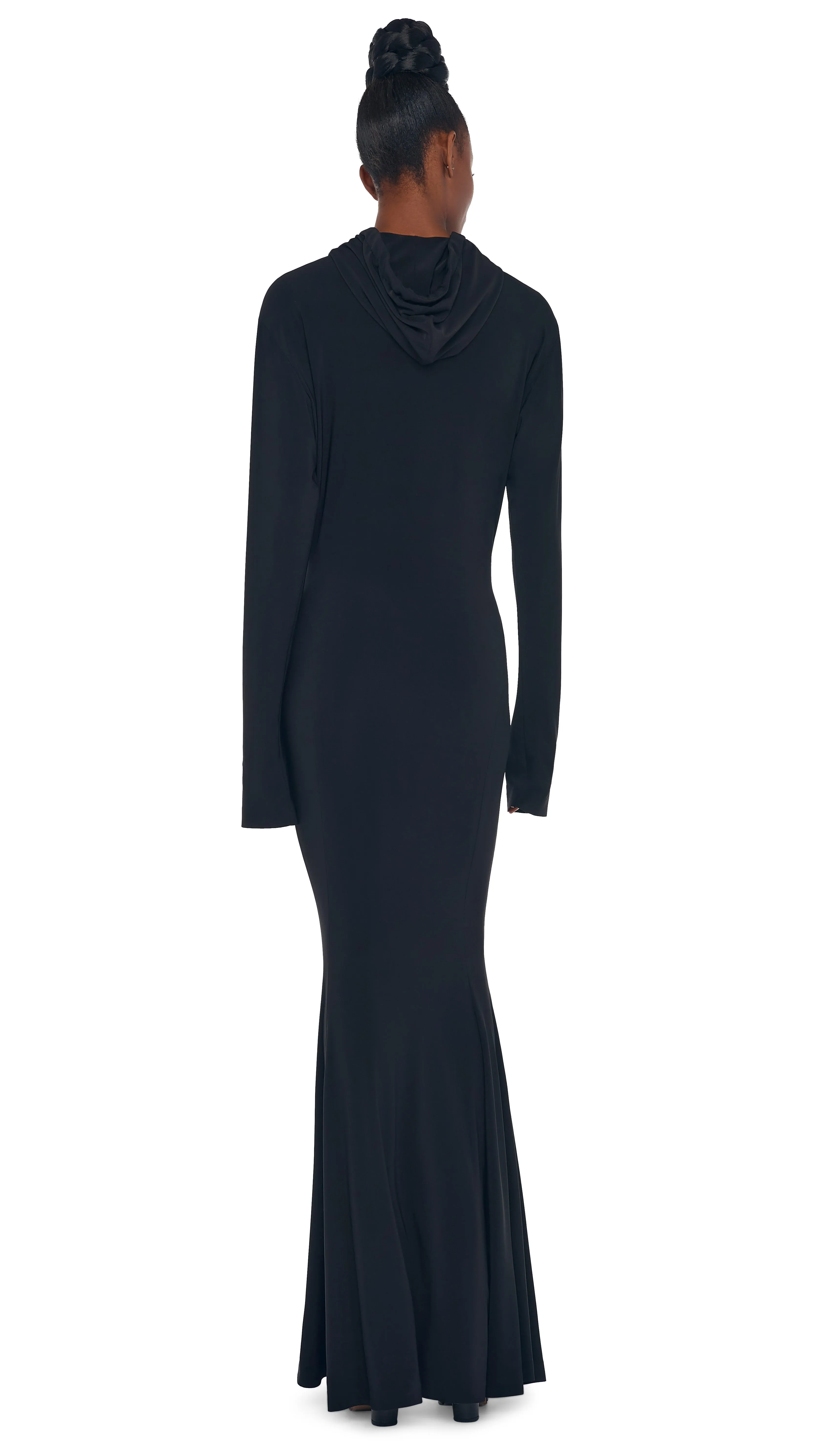HOODED FISHTAIL GOWN sold by Norma Kamali product image thumbnail 3