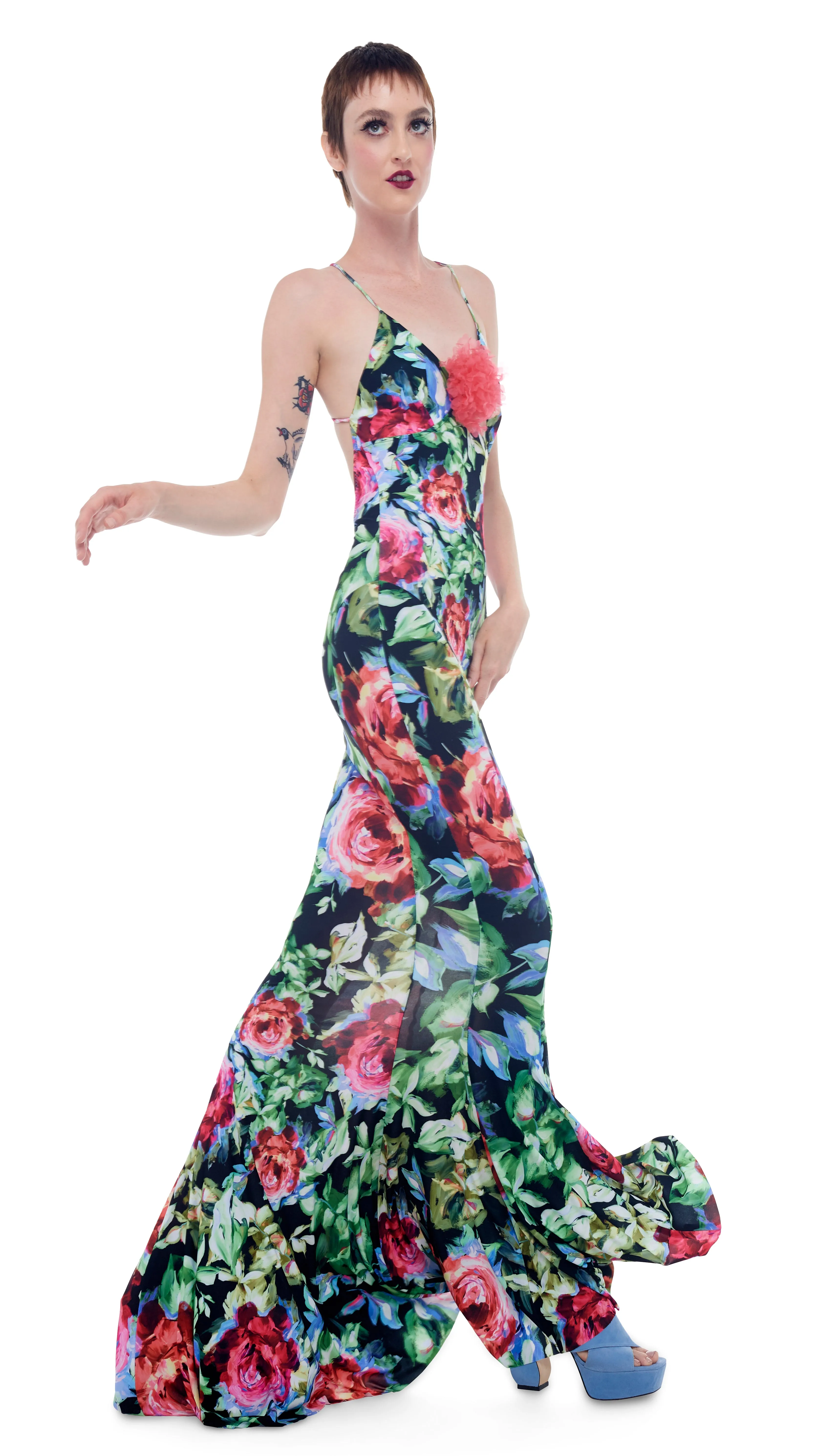 LOW BACK FISHTAIL GOWN sold by Norma Kamali product image thumbnail 5