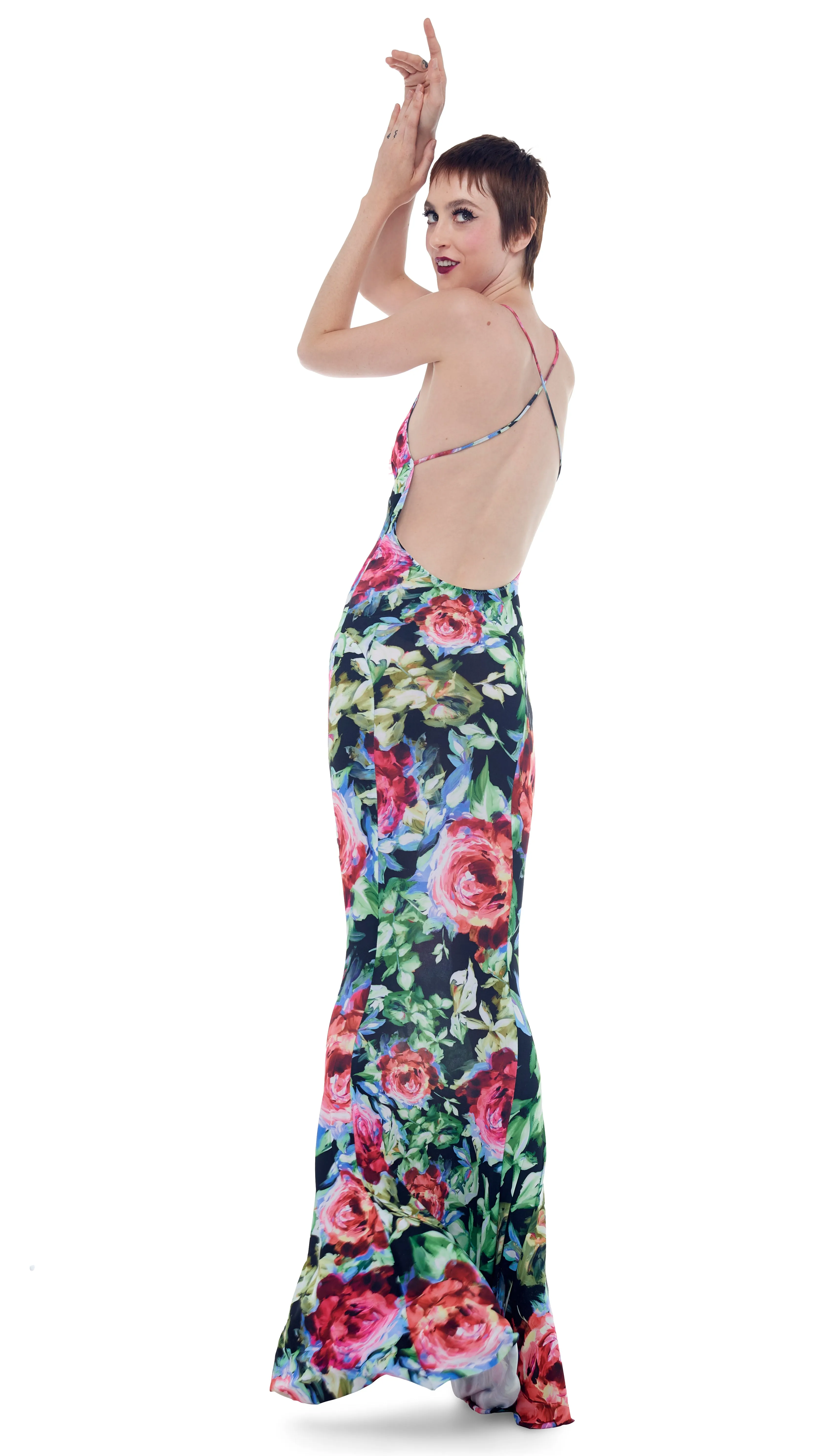 LOW BACK FISHTAIL GOWN sold by Norma Kamali product image thumbnail 4