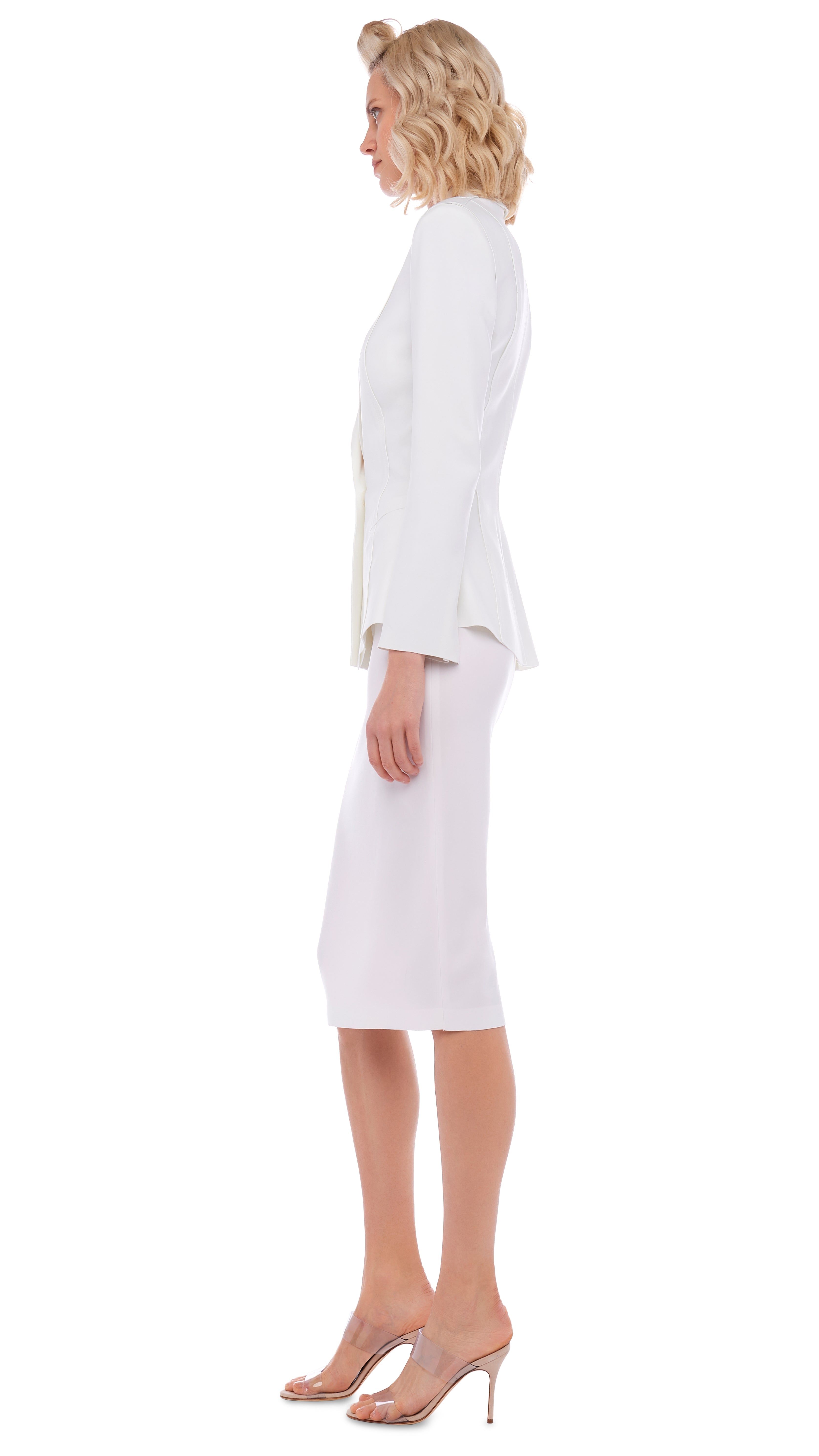 SINGLE BREASTED BOY FIT JACKET sold by Norma Kamali product image thumbnail 2