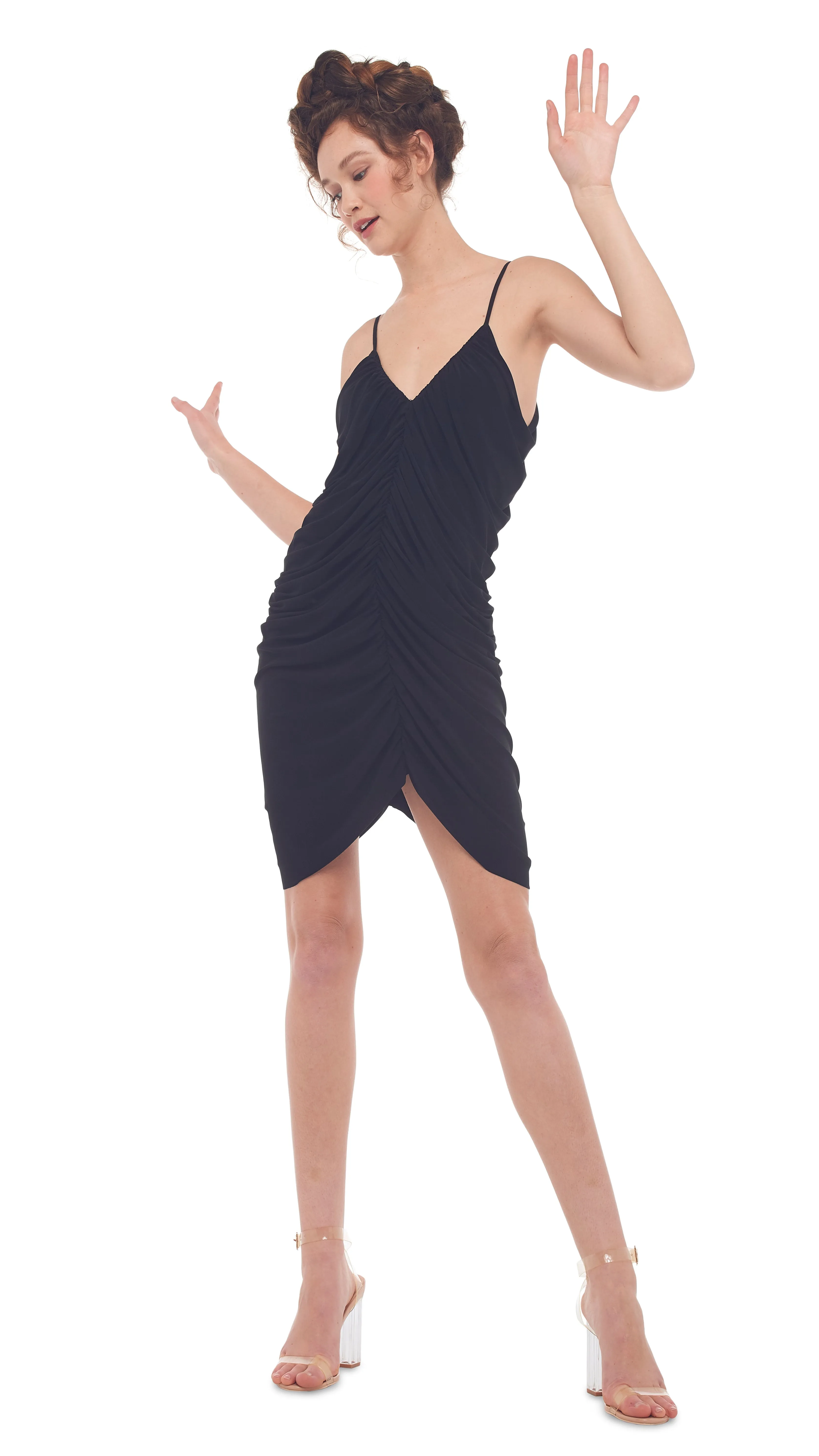 SLIP DIANA MINI DRESS sold by Norma Kamali product image thumbnail 4