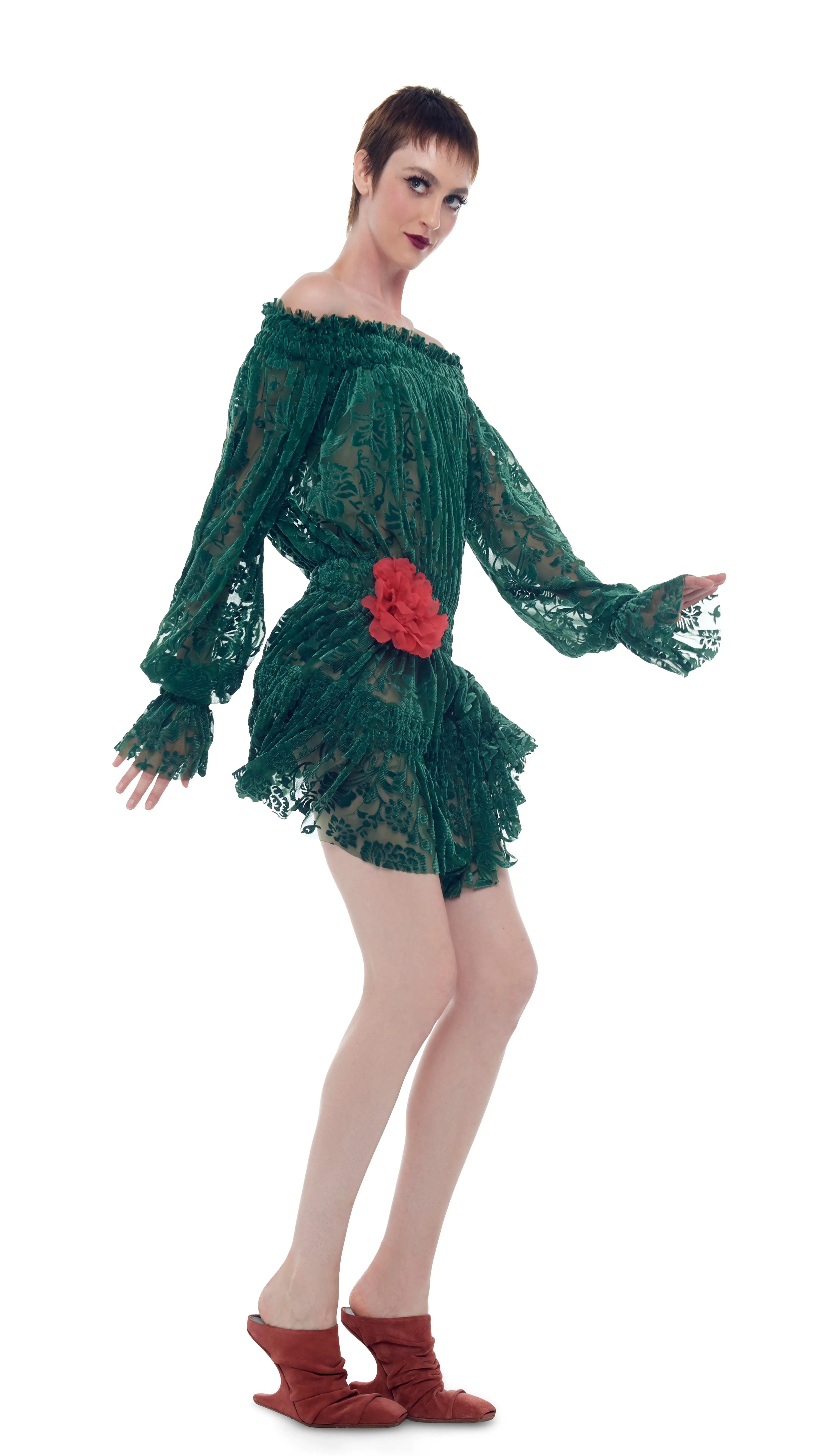 PEASANT DRESS sold by Norma Kamali product image thumbnail 5