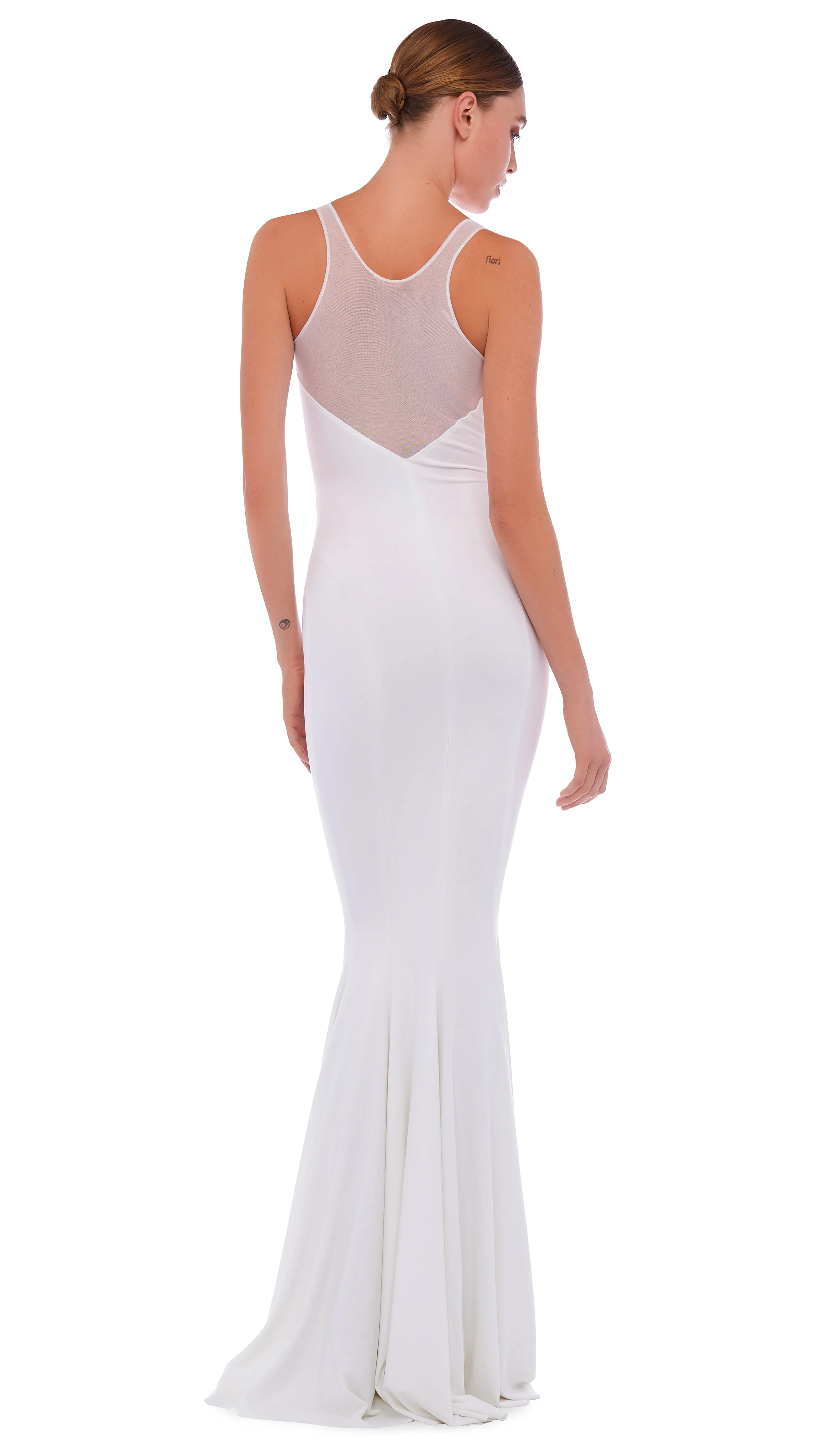 RACER FISHTAIL GOWN sold by Norma Kamali product image thumbnail 3