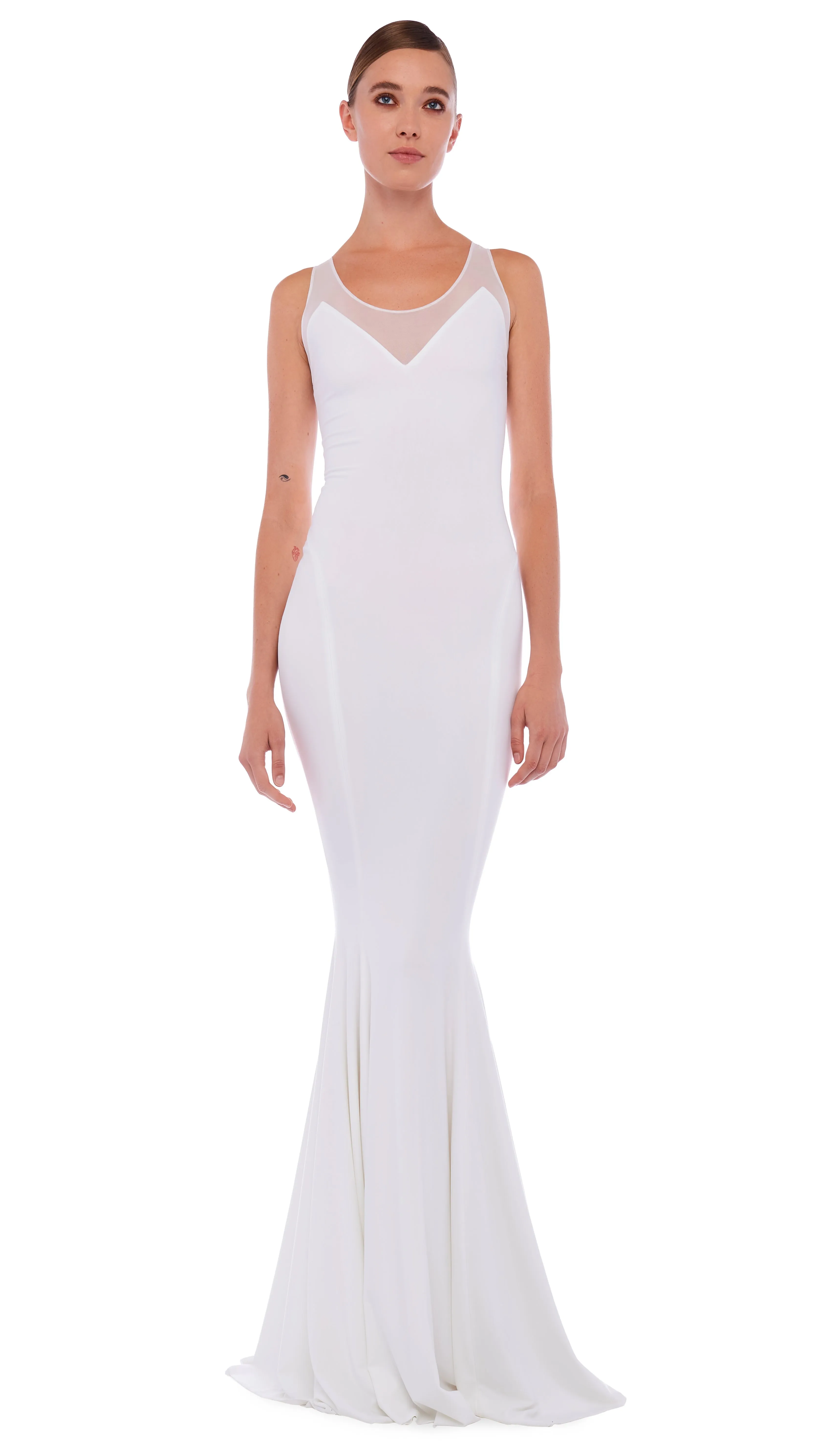 RACER FISHTAIL GOWN sold by Norma Kamali