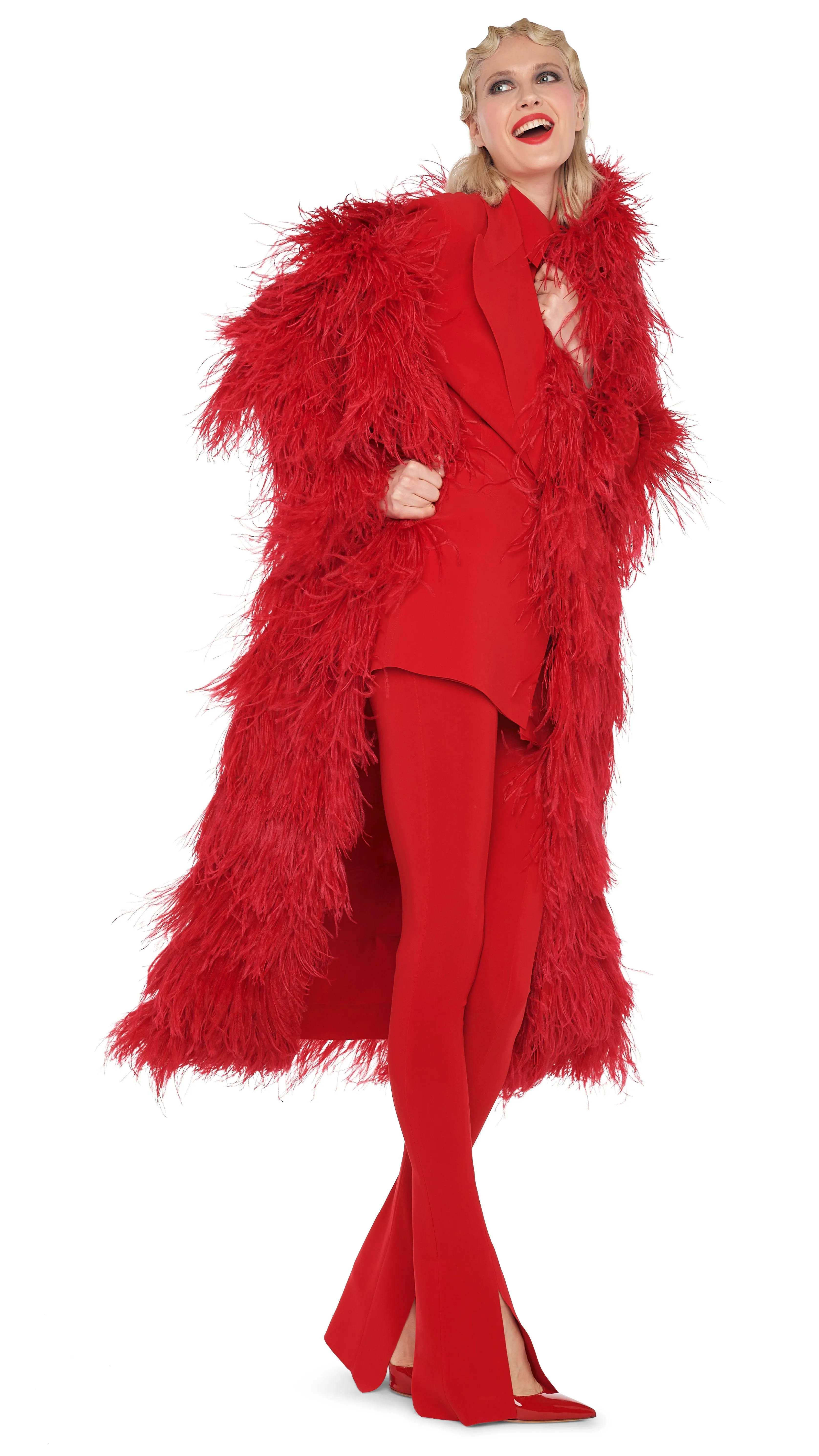 ALL OVER FEATHER JACKET sold by Norma Kamali product image thumbnail 4