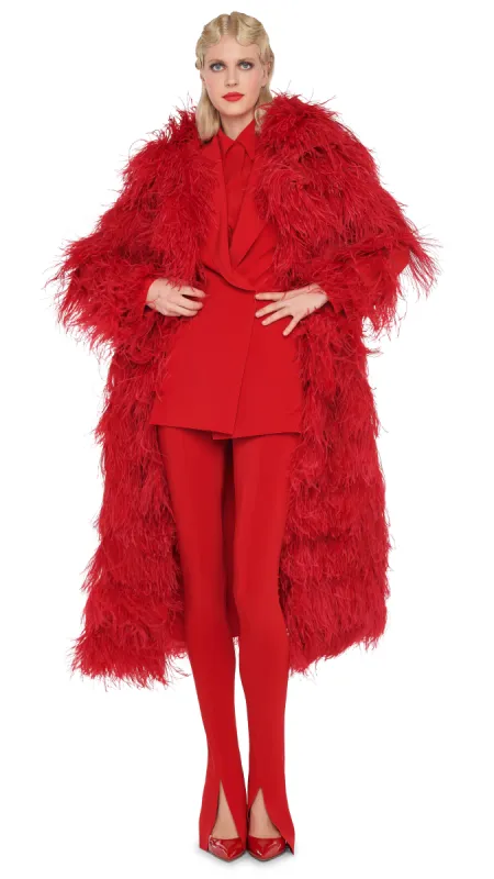 ALL OVER FEATHER JACKET sold by Norma Kamali