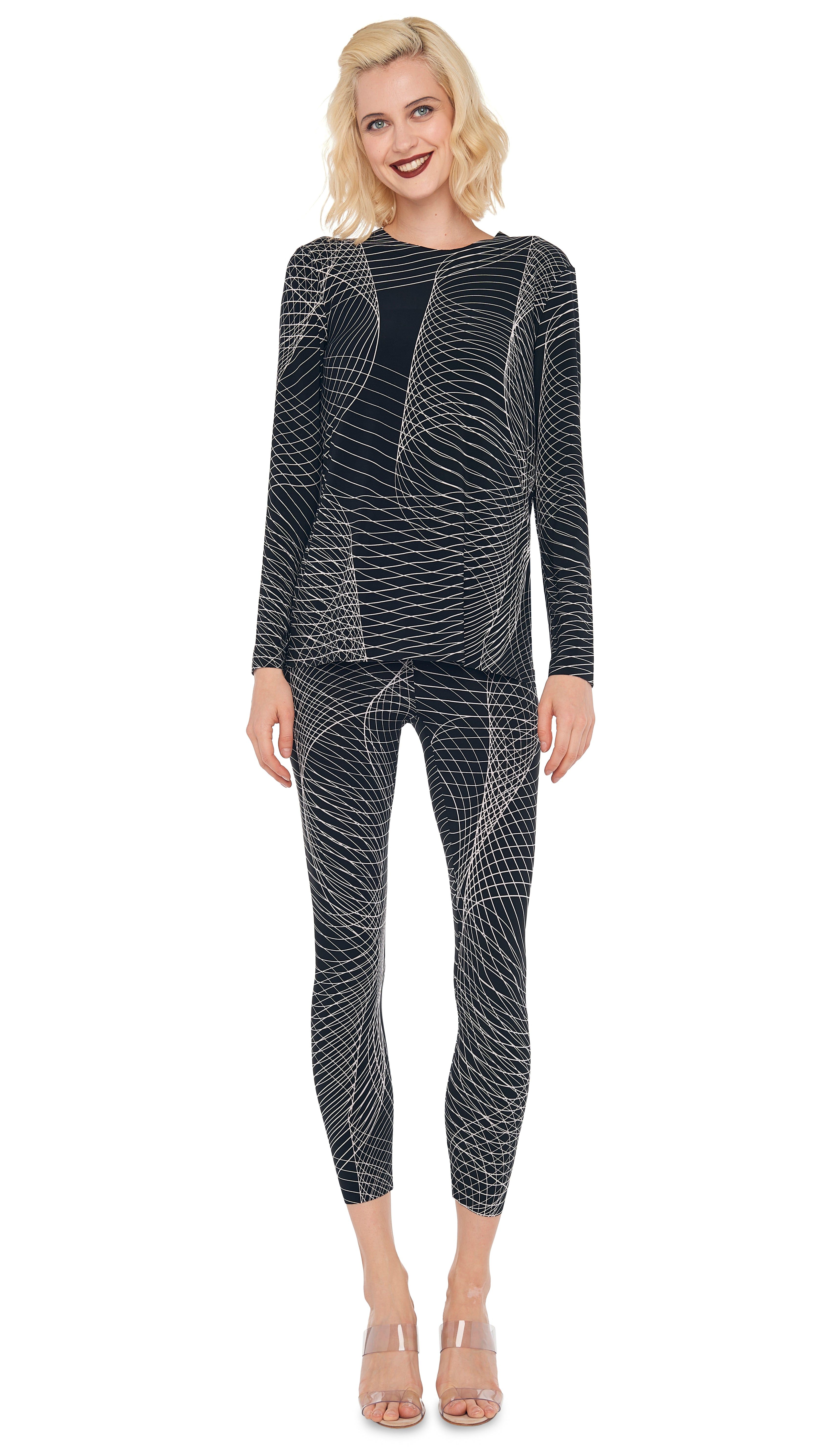 LONG SLEEVE CREW TOP sold by Norma Kamali