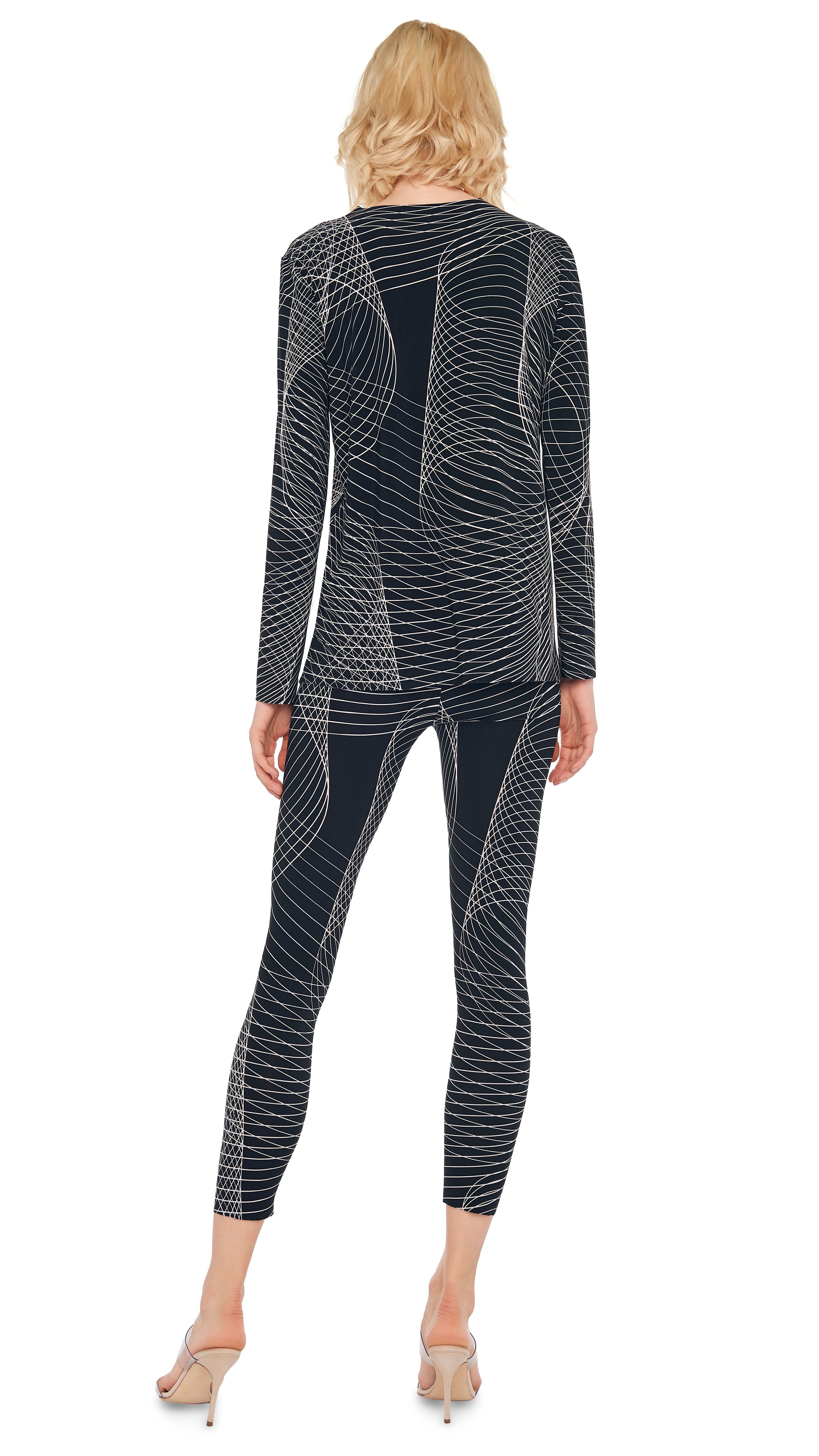 LONG SLEEVE CREW TOP sold by Norma Kamali product image thumbnail 3