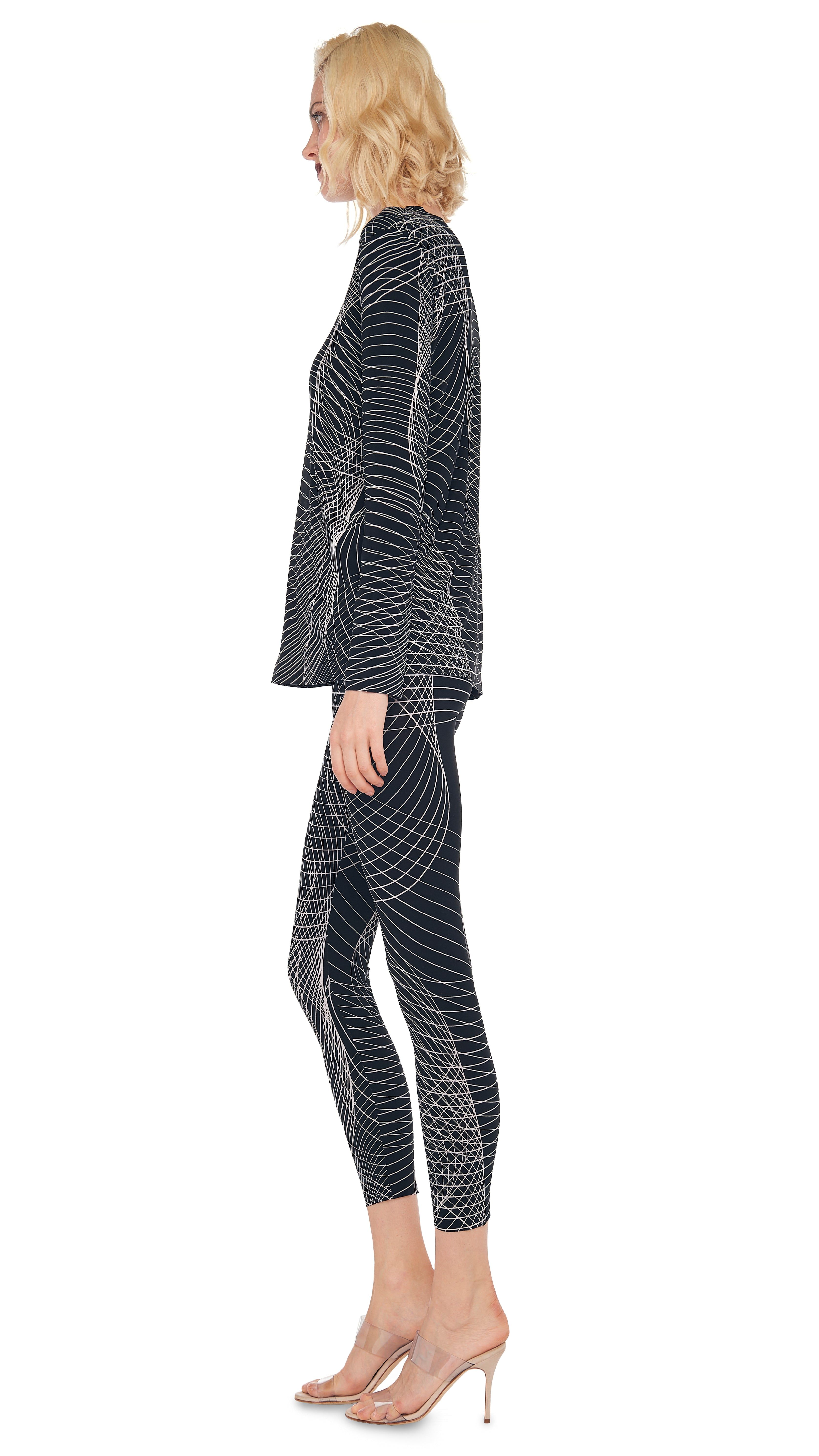 LONG SLEEVE CREW TOP sold by Norma Kamali product image thumbnail 2