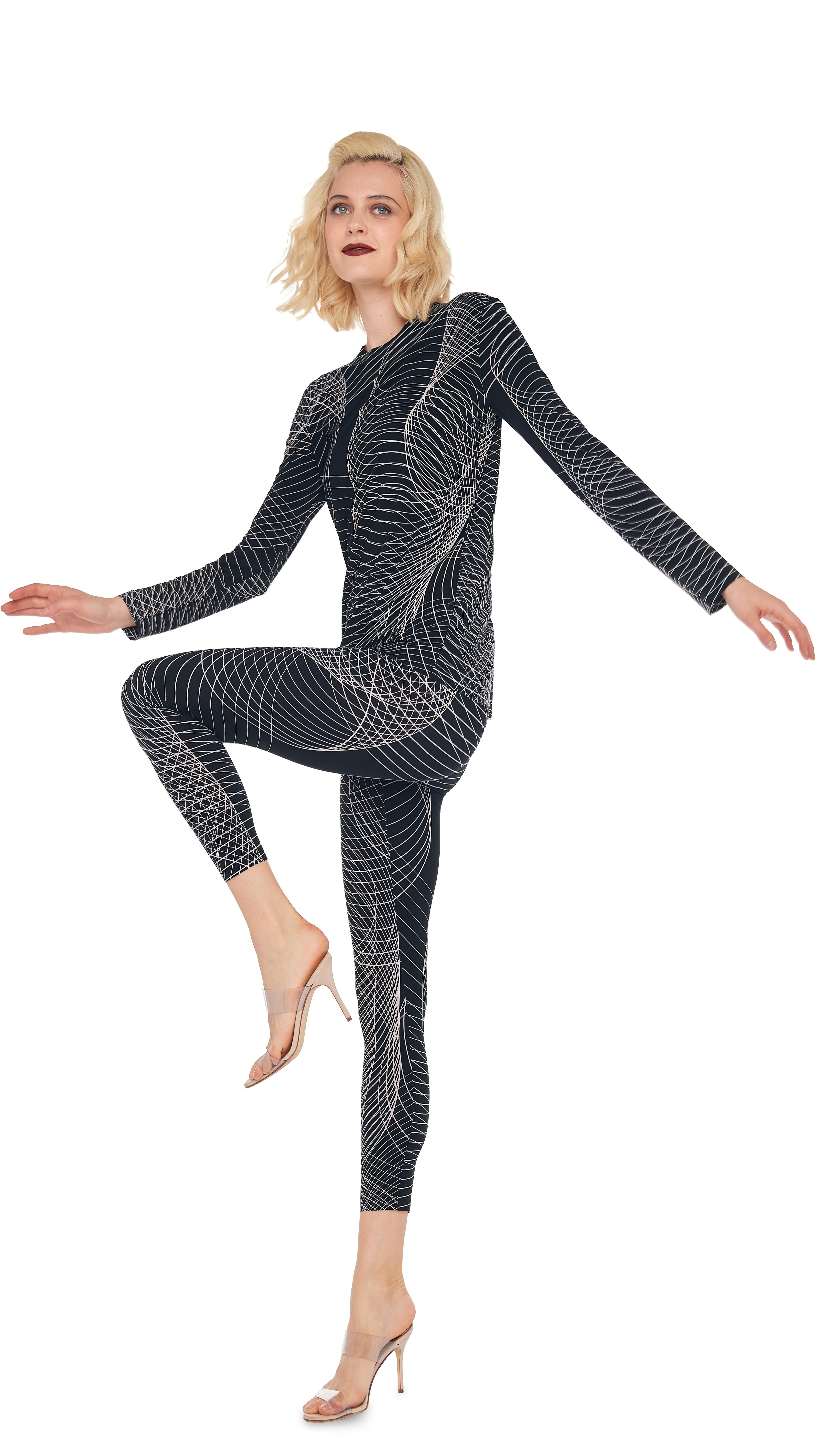 LONG SLEEVE CREW TOP sold by Norma Kamali product image thumbnail 4