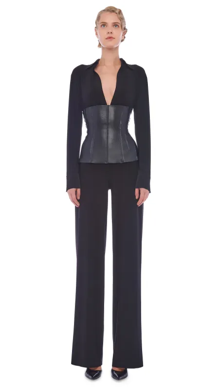 NK SHIRT JUMPSUIT W/ COLLAR sold by Norma Kamali