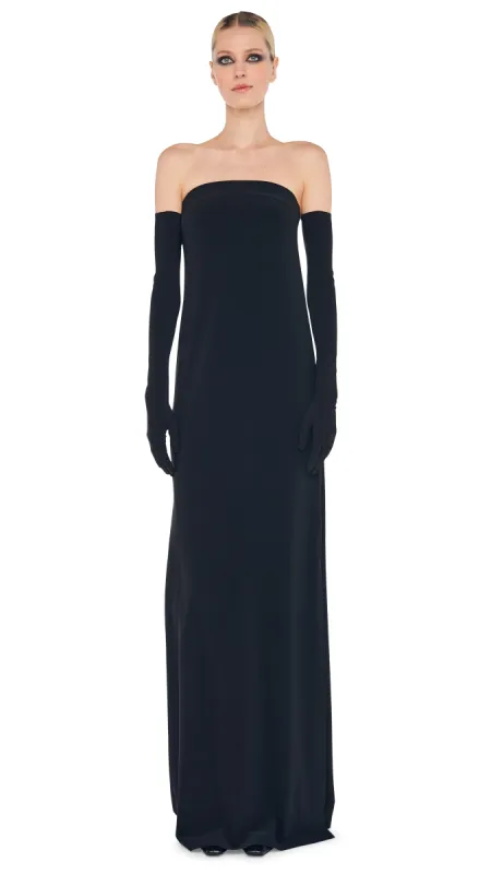 STRAPLESS TAILORED SIDE SLIT GOWN sold by Norma Kamali