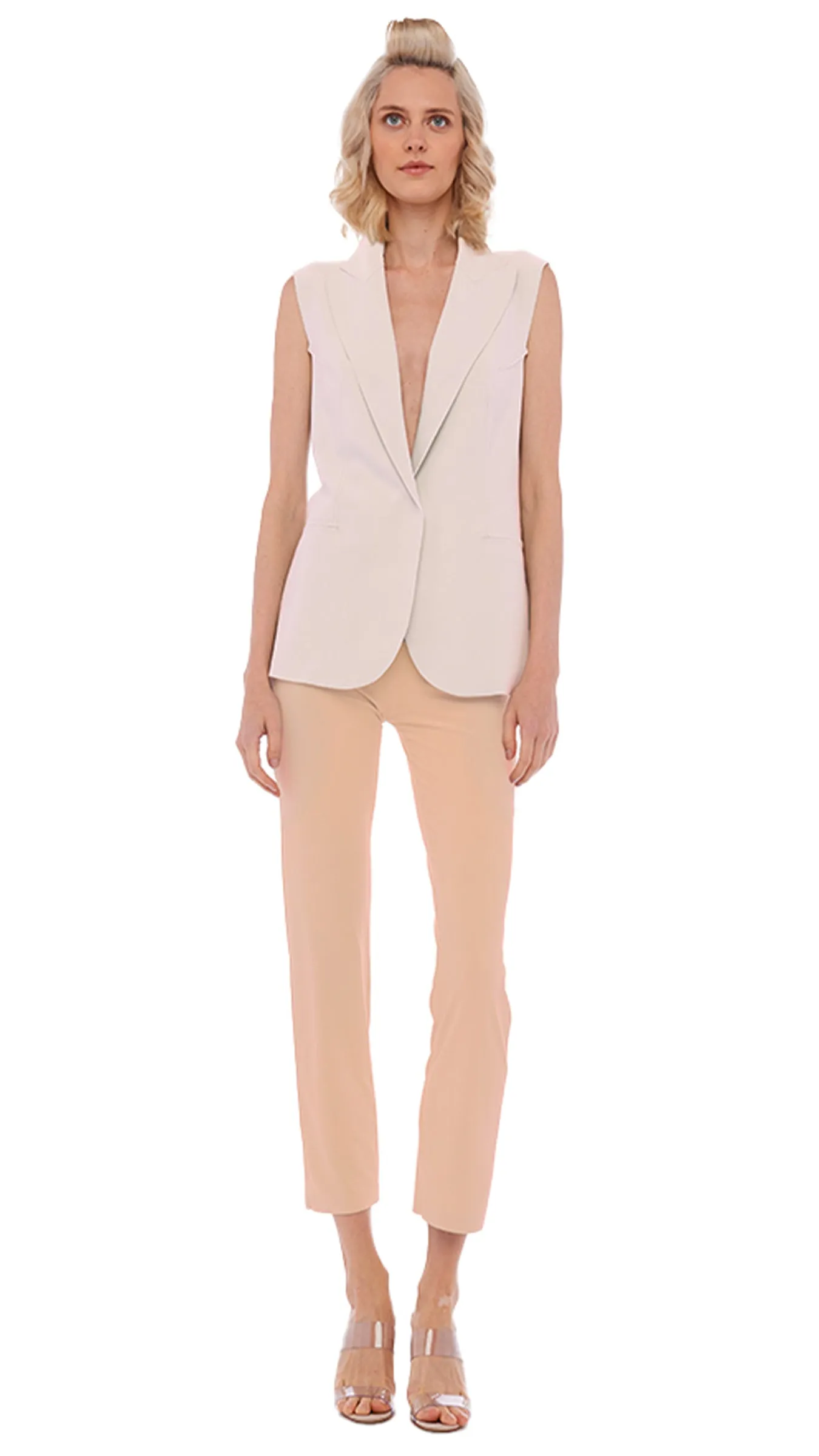 SLEEVELESS SB JACKET sold by Norma Kamali