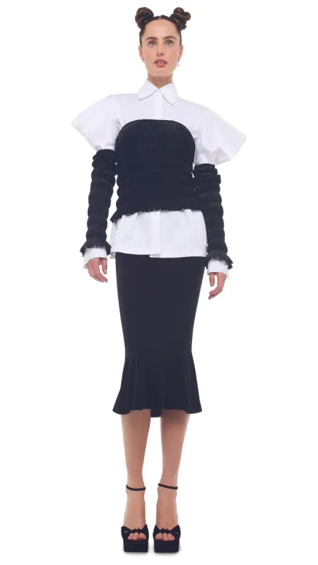 ELASTIC TUBE TOP W/ SLEEVES sold by Norma Kamali