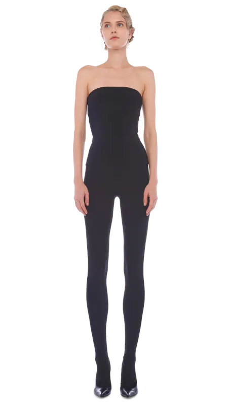 STRAPLESS CATSUIT W/ FOOTIE sold by Norma Kamali