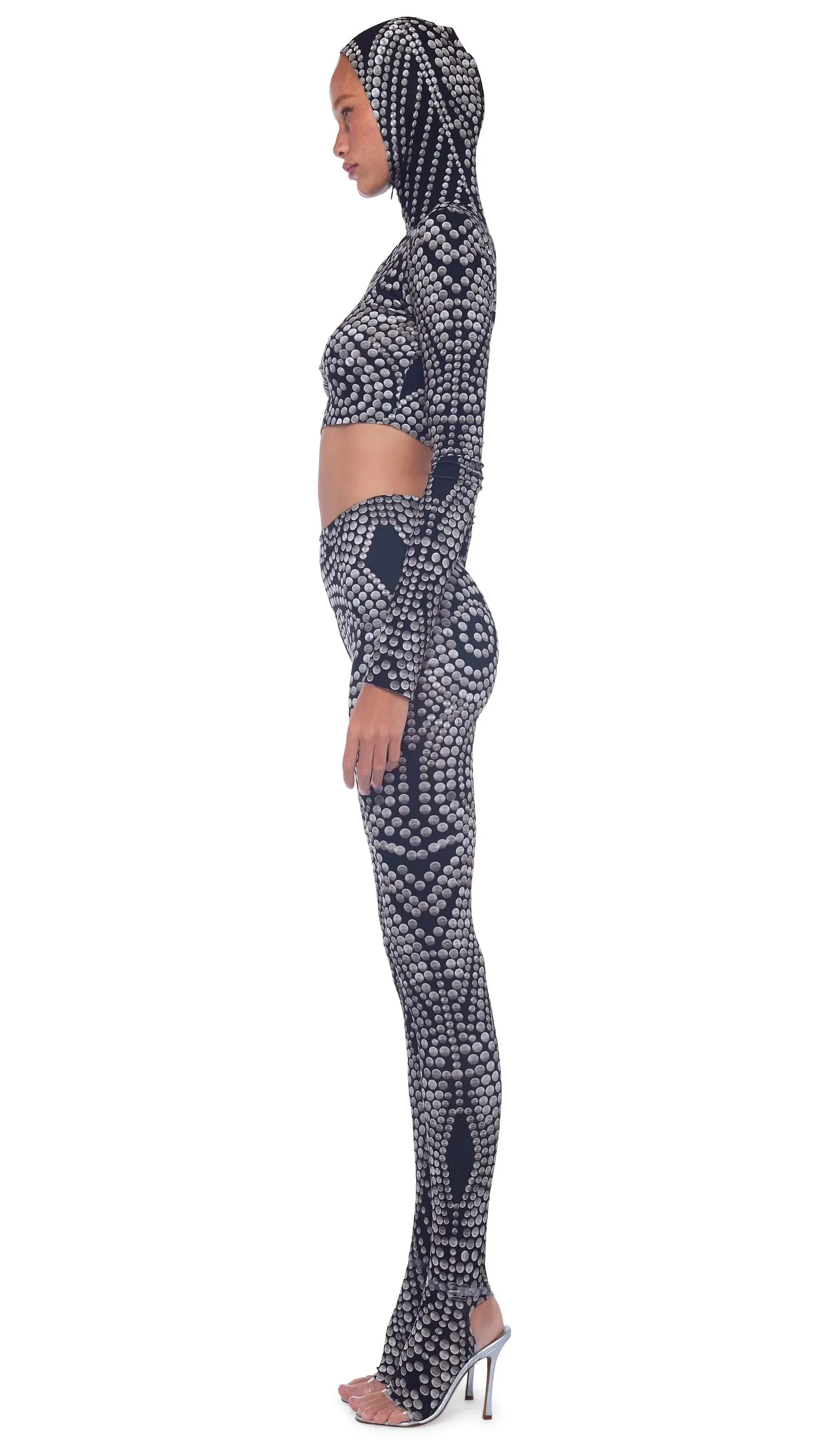 TURTLE SKULL CAP CROP TOP sold by Norma Kamali product image thumbnail 2