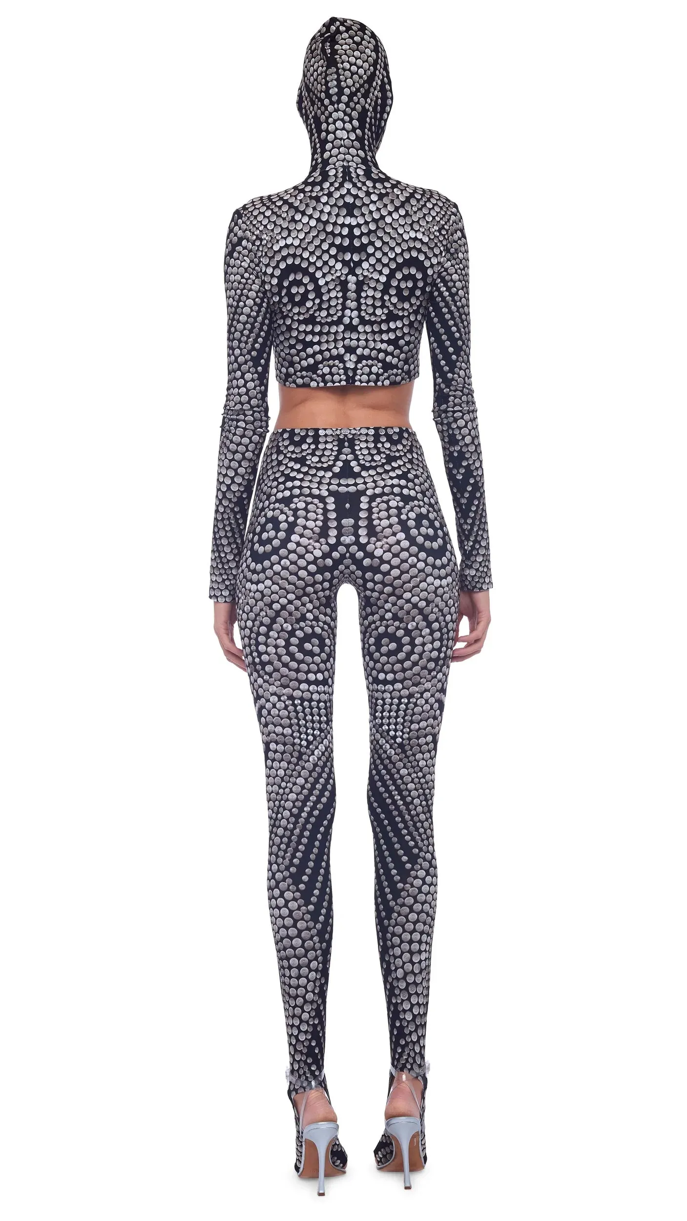 TURTLE SKULL CAP CROP TOP sold by Norma Kamali product image thumbnail 4