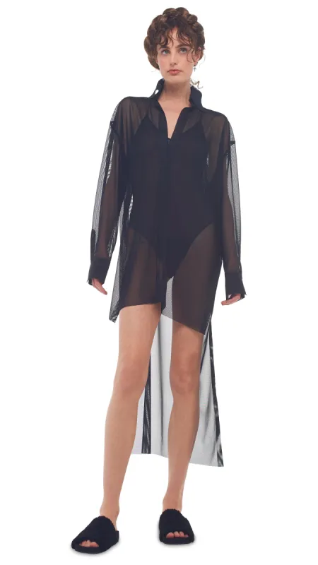 HI LOW OVERSIZED BF NK SHIRT sold by Norma Kamali