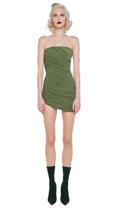 STRAPLESS DIANA PICKLEBALL DRESS sold by Norma Kamali