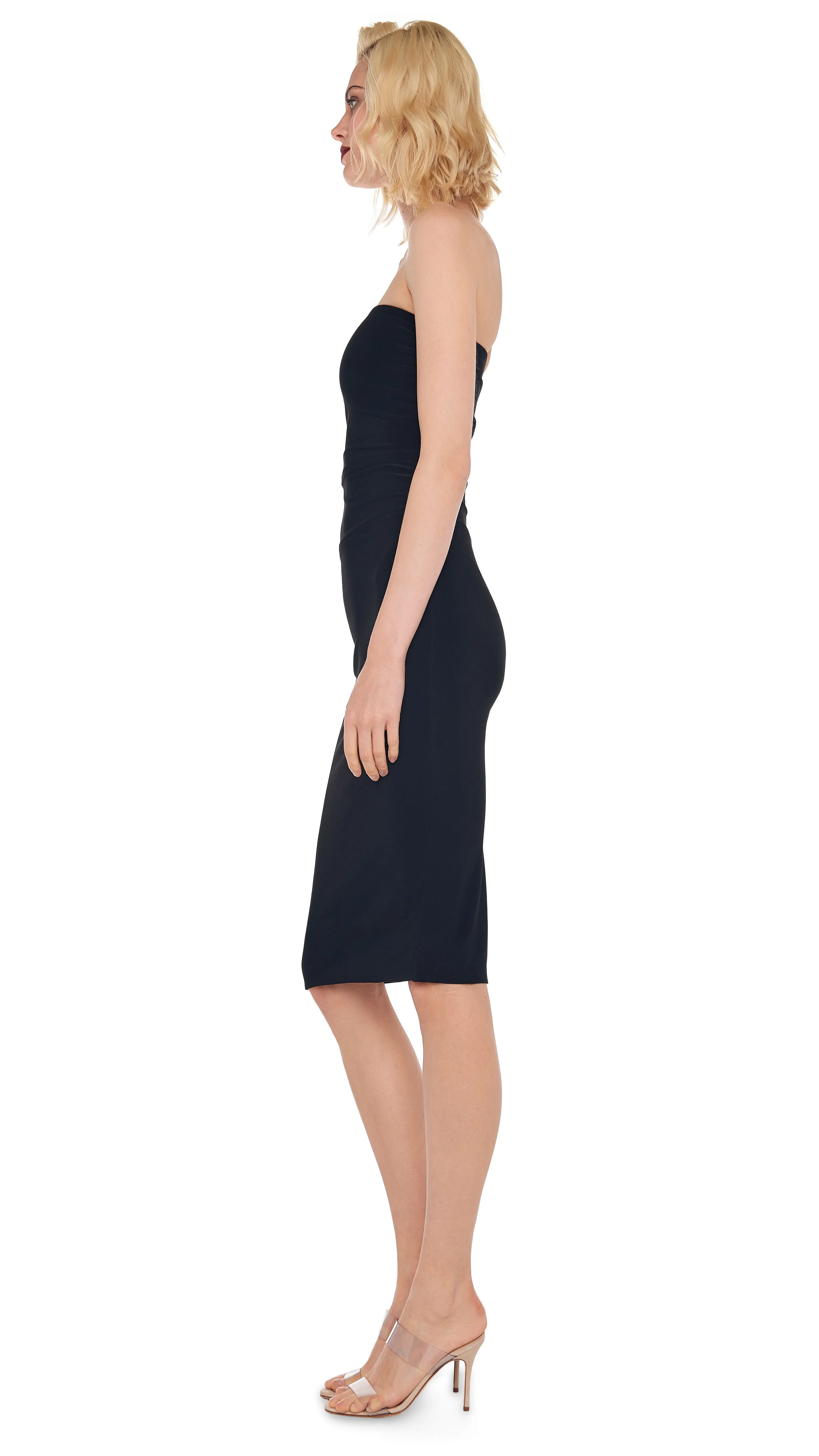 STRAPLESS DRESS TO KNEE sold by Norma Kamali product image thumbnail 2