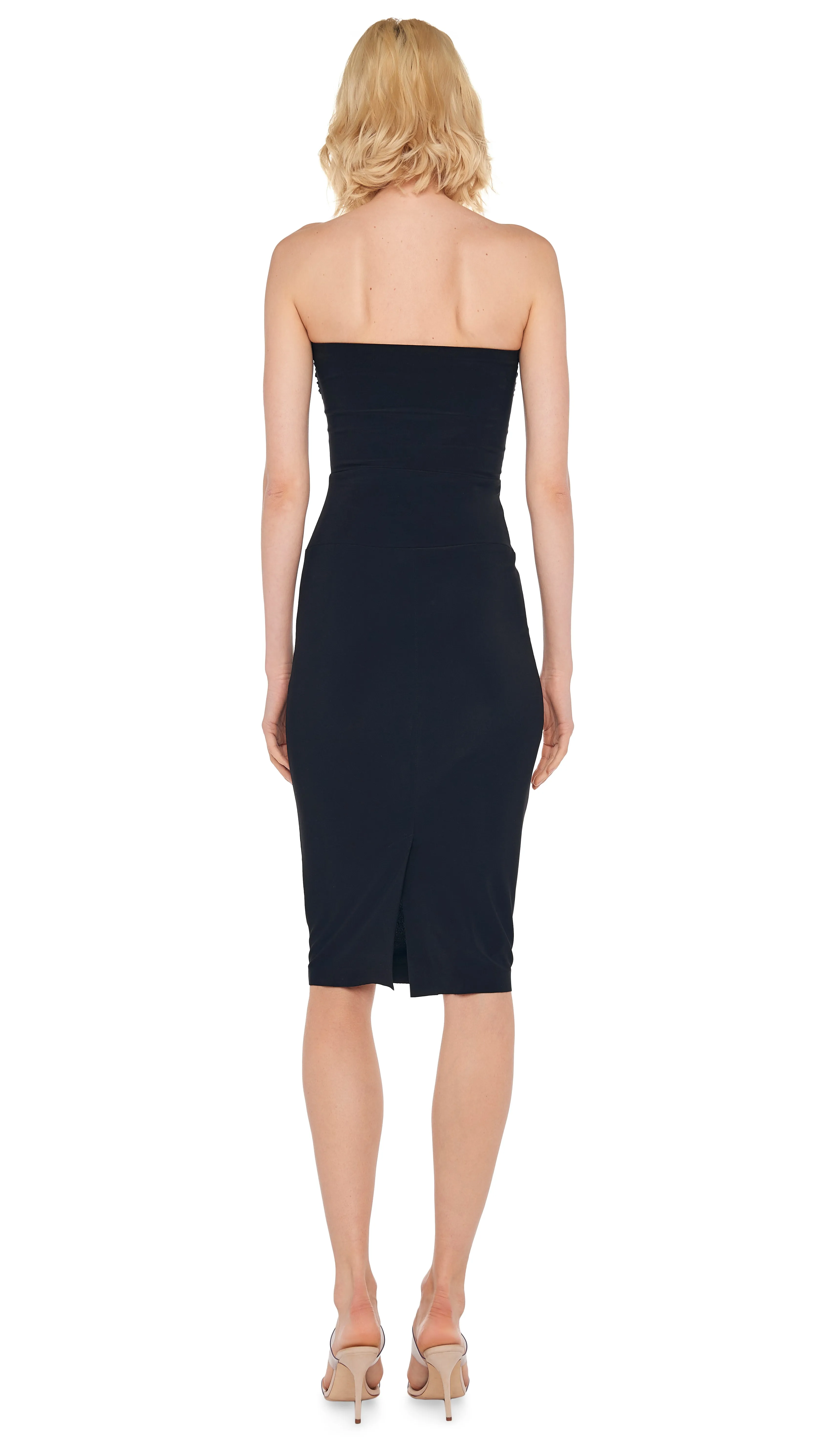 STRAPLESS DRESS TO KNEE sold by Norma Kamali product image thumbnail 3