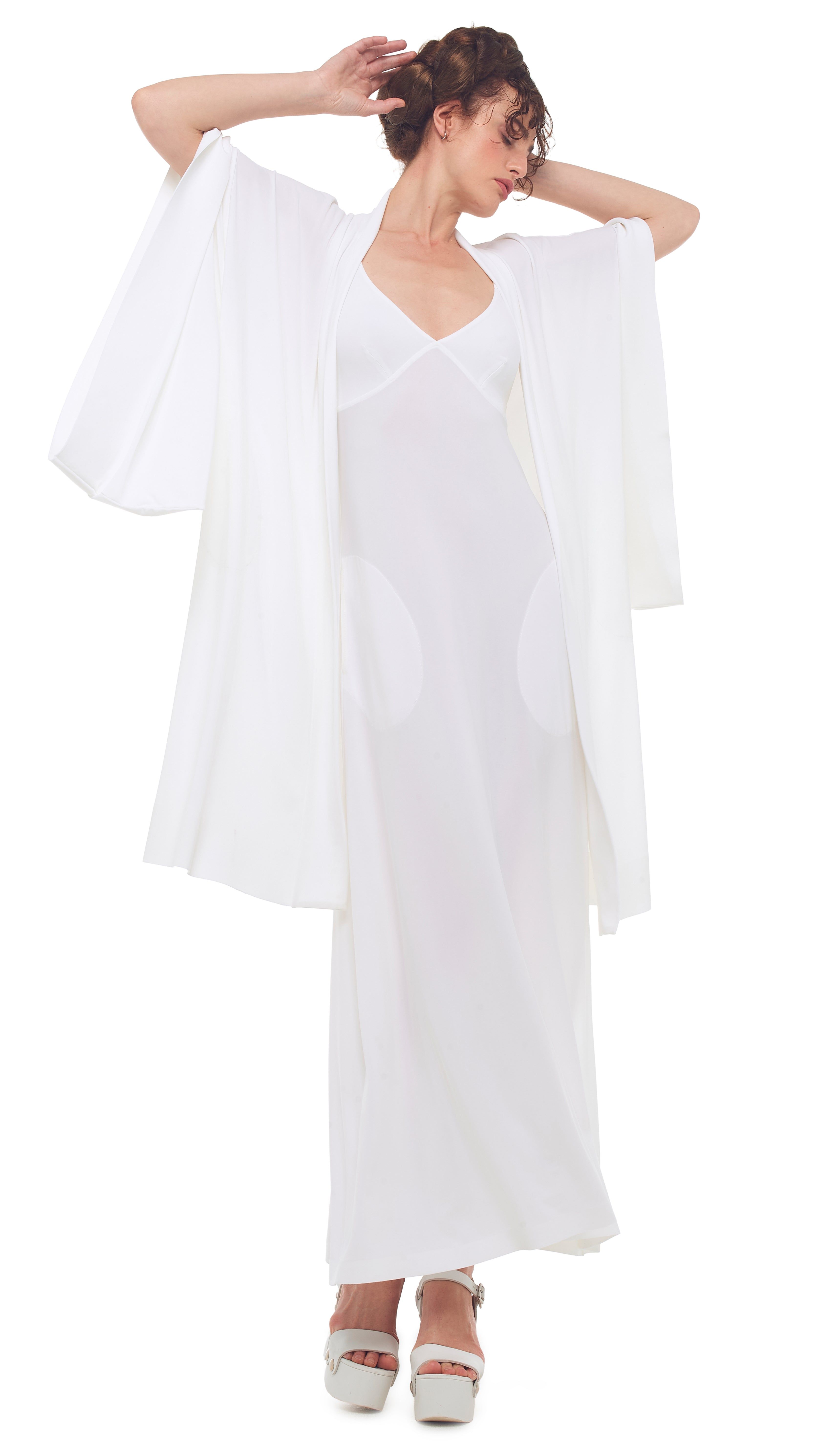 SLIP A-LINE LONG DRESS sold by Norma Kamali product image thumbnail 5