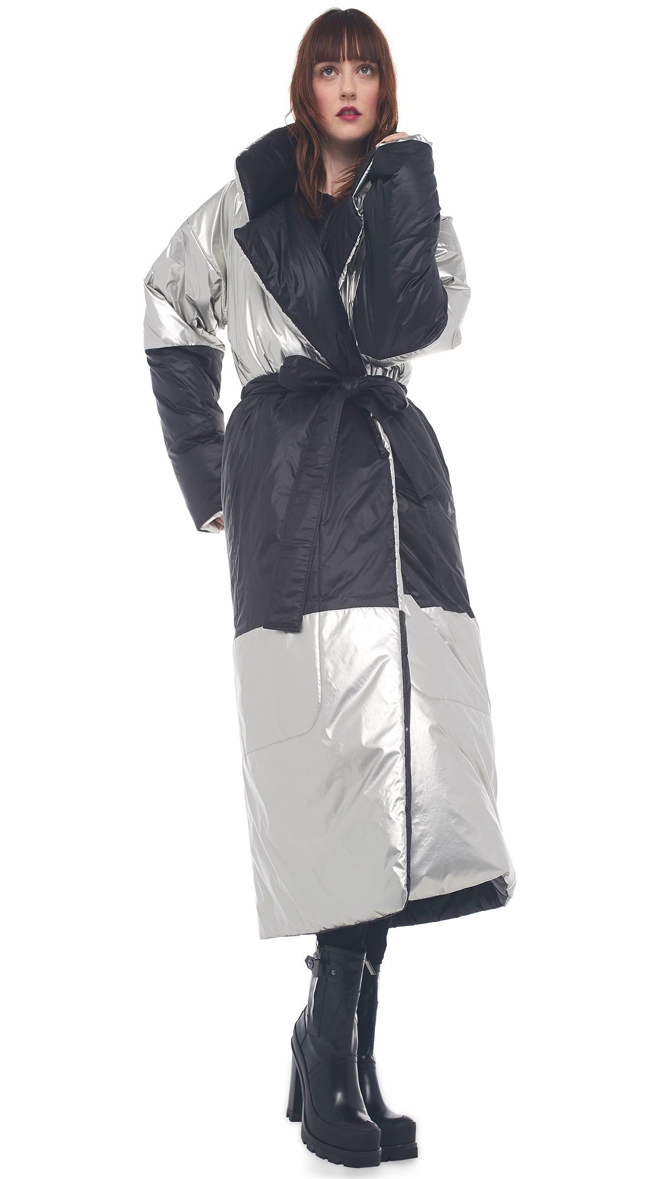 REVERSIBLE SLEEPING BAG COAT sold by Norma Kamali product image thumbnail 4