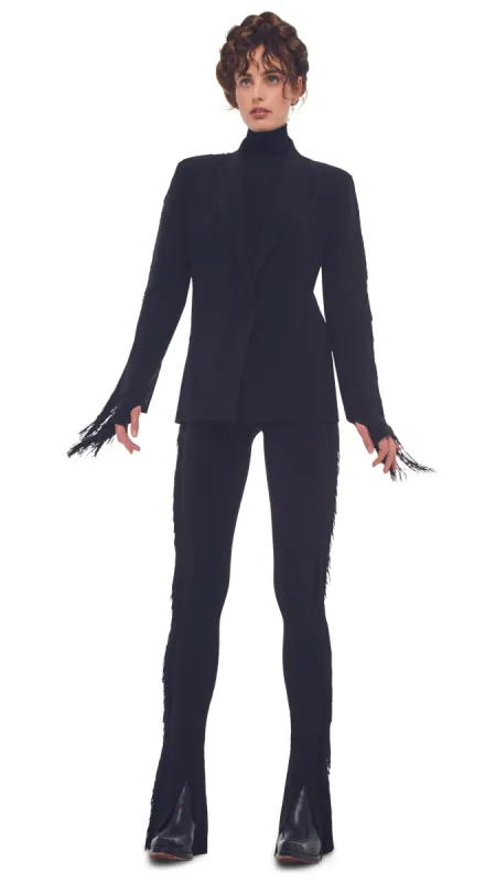 SB JACKET W/ FRINGE sold by Norma Kamali