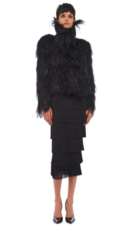 ALL OVER FEATHER JACKET sold by Norma Kamali