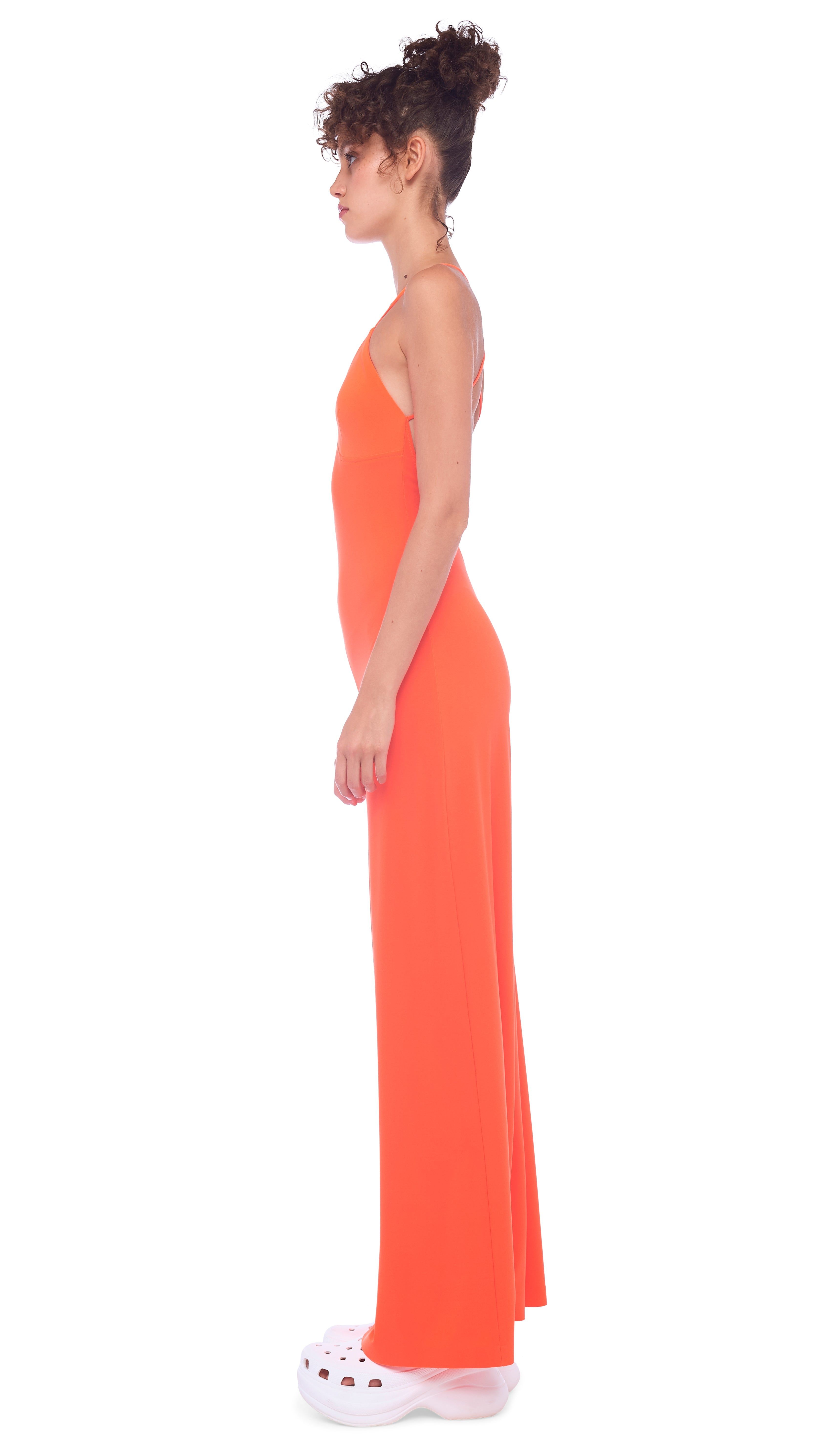 LOW BACK SLIP JUMPSUIT sold by Norma Kamali product image thumbnail 2